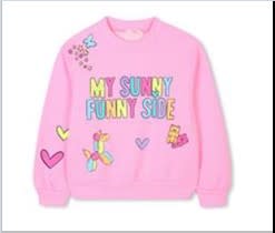 Billieblush Graphic-print Sweatshirt In Pink