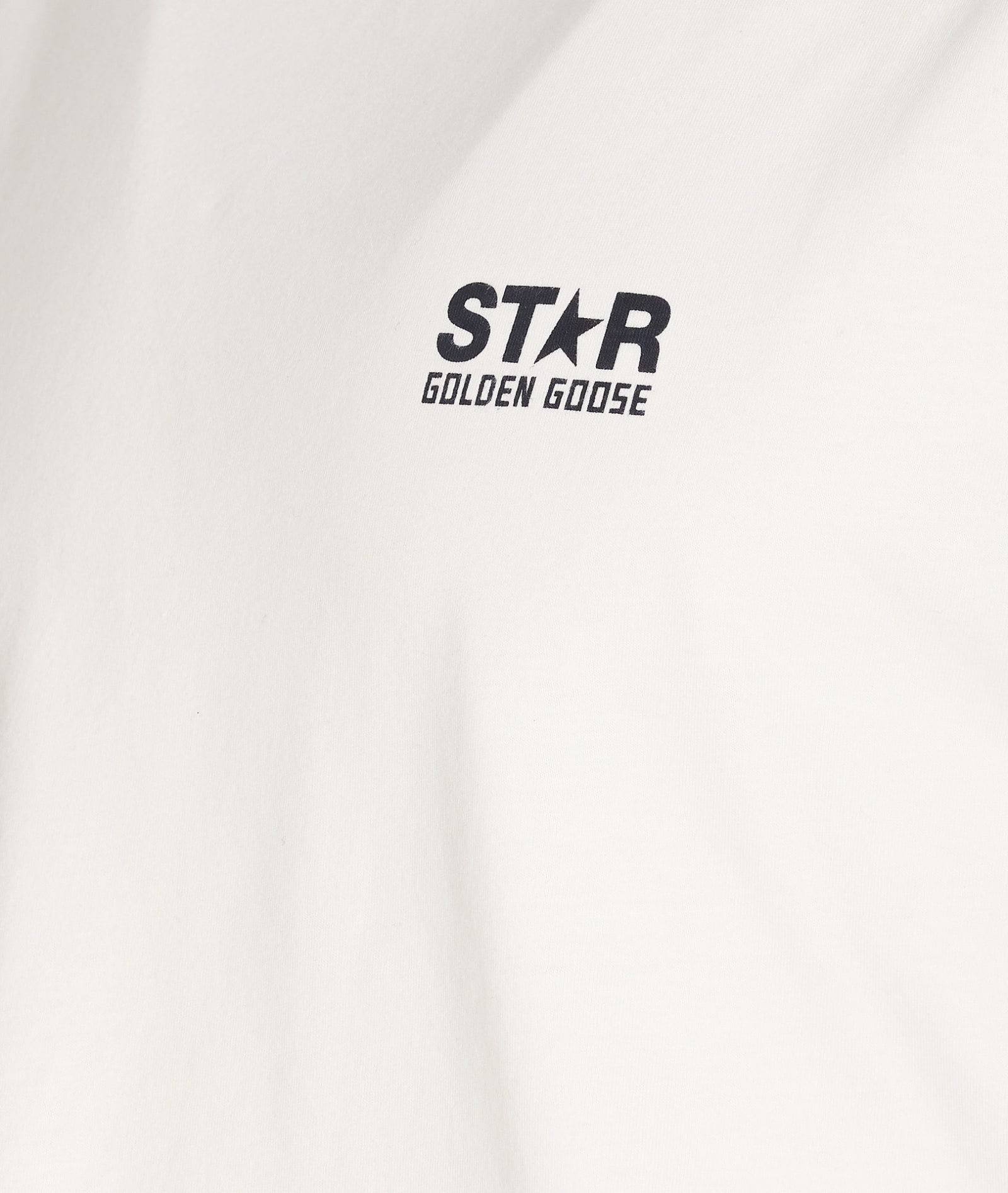 Shop Golden Goose Star Logo T-shirt In Yellow Cream