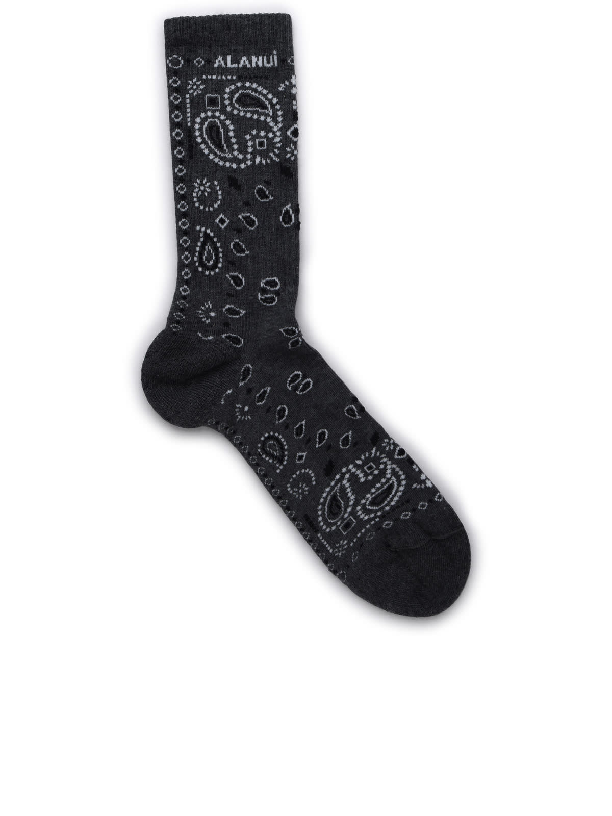 Shop Alanui Grey Cotton Socks