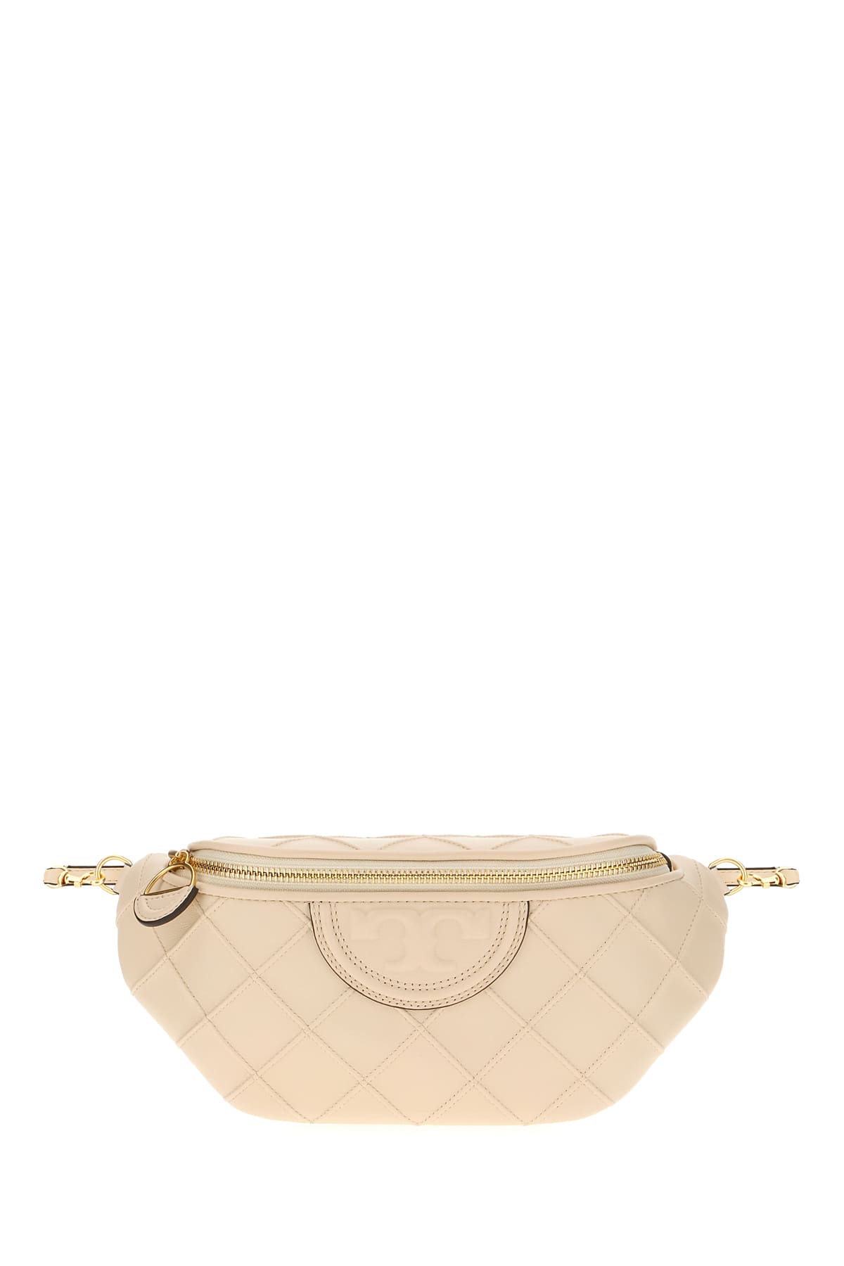 Cream Leather Belt Bag