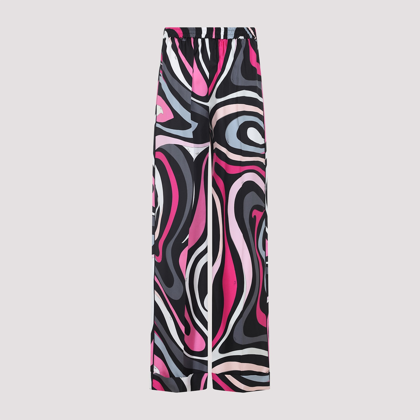 Pucci Marble Print Silk Pants
