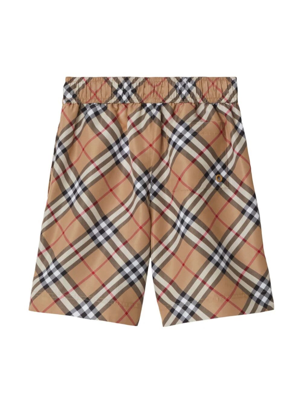 Shop Burberry Kb7 Malcolm B Shorts In Archive Beige Ip Chk