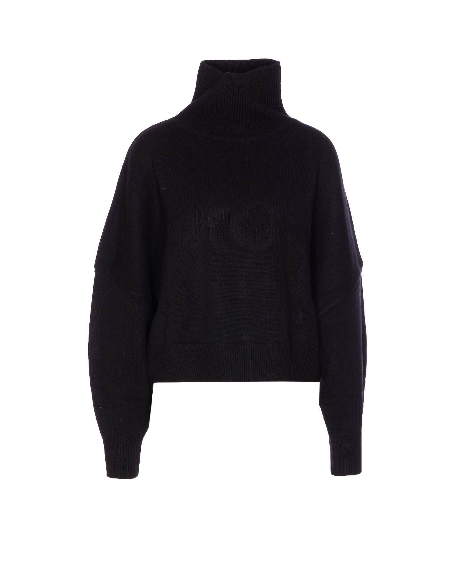 Loulou Studio Luke Stand Sweater In Black