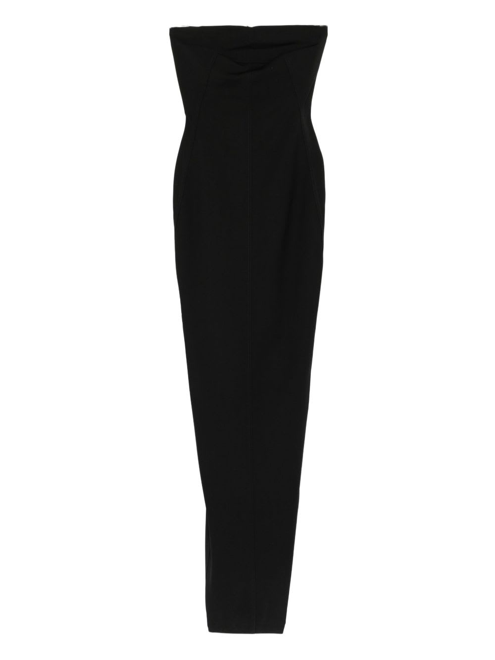 Rick Owens Cotton Long Dress In Black