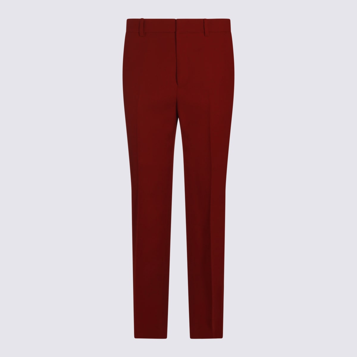 Gucci Red Ancora Wool Pants In Red