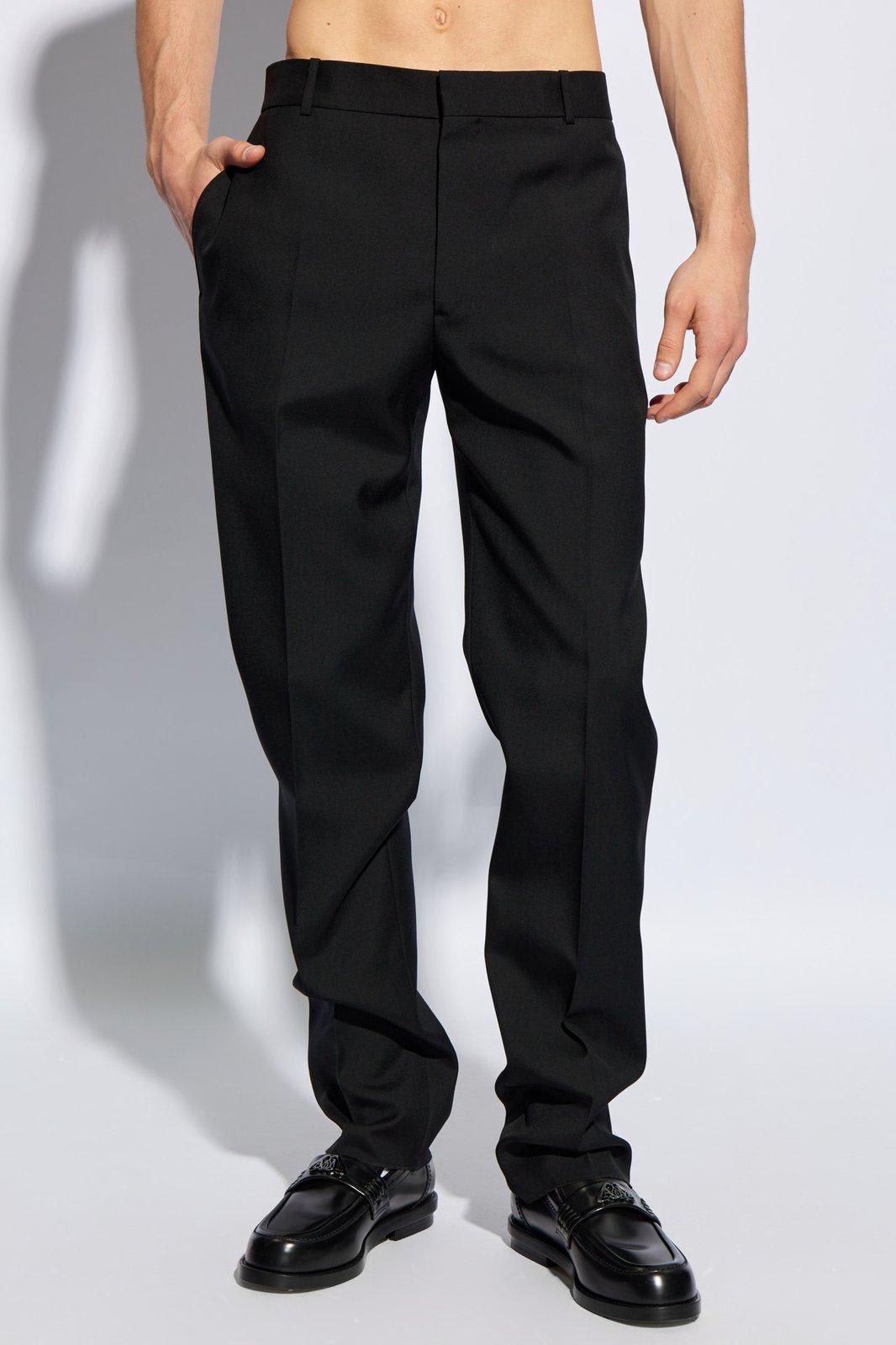 Shop Alexander Mcqueen Evening Trousers In Black