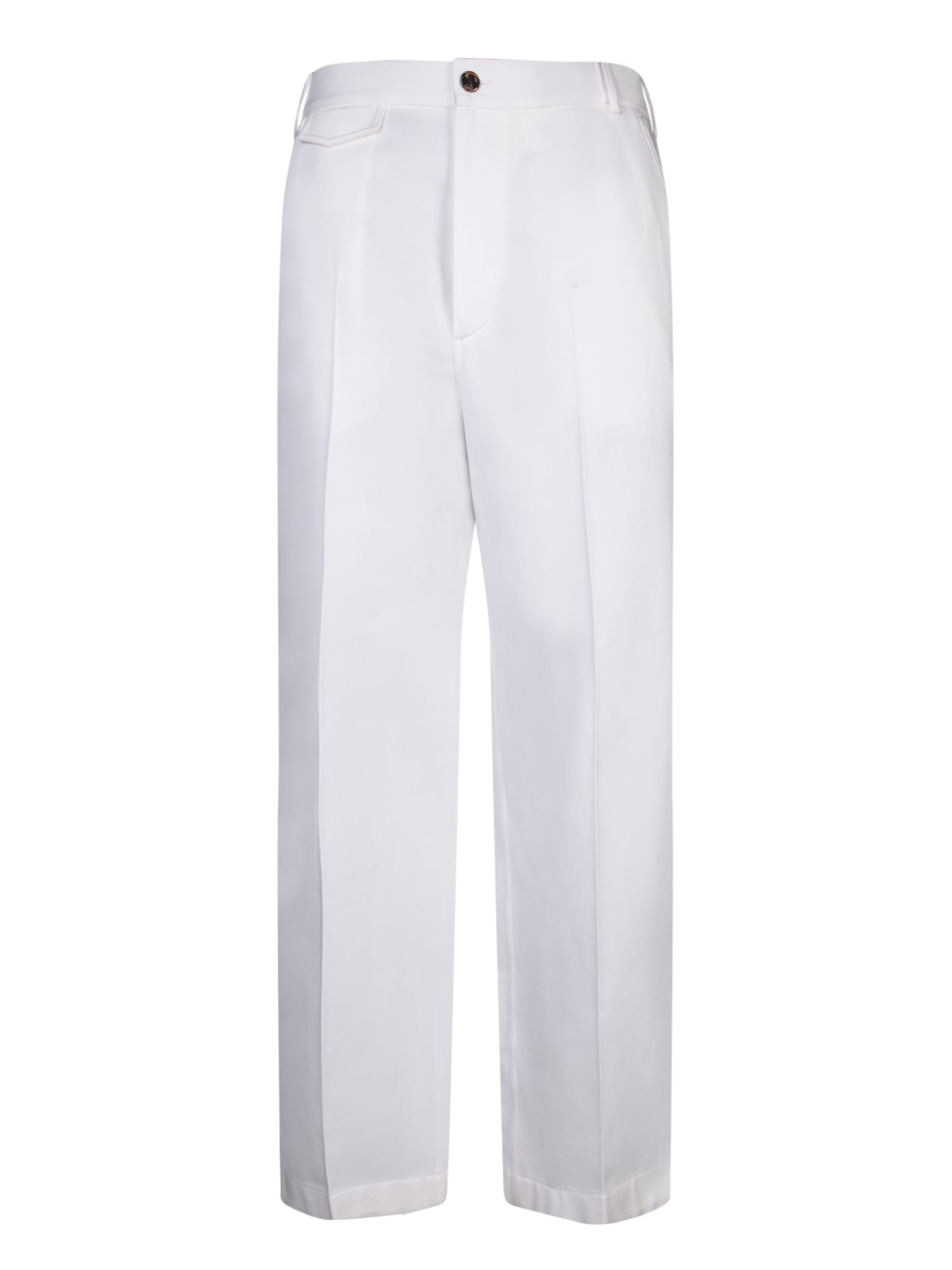 Shop Gucci Chino White Trousers