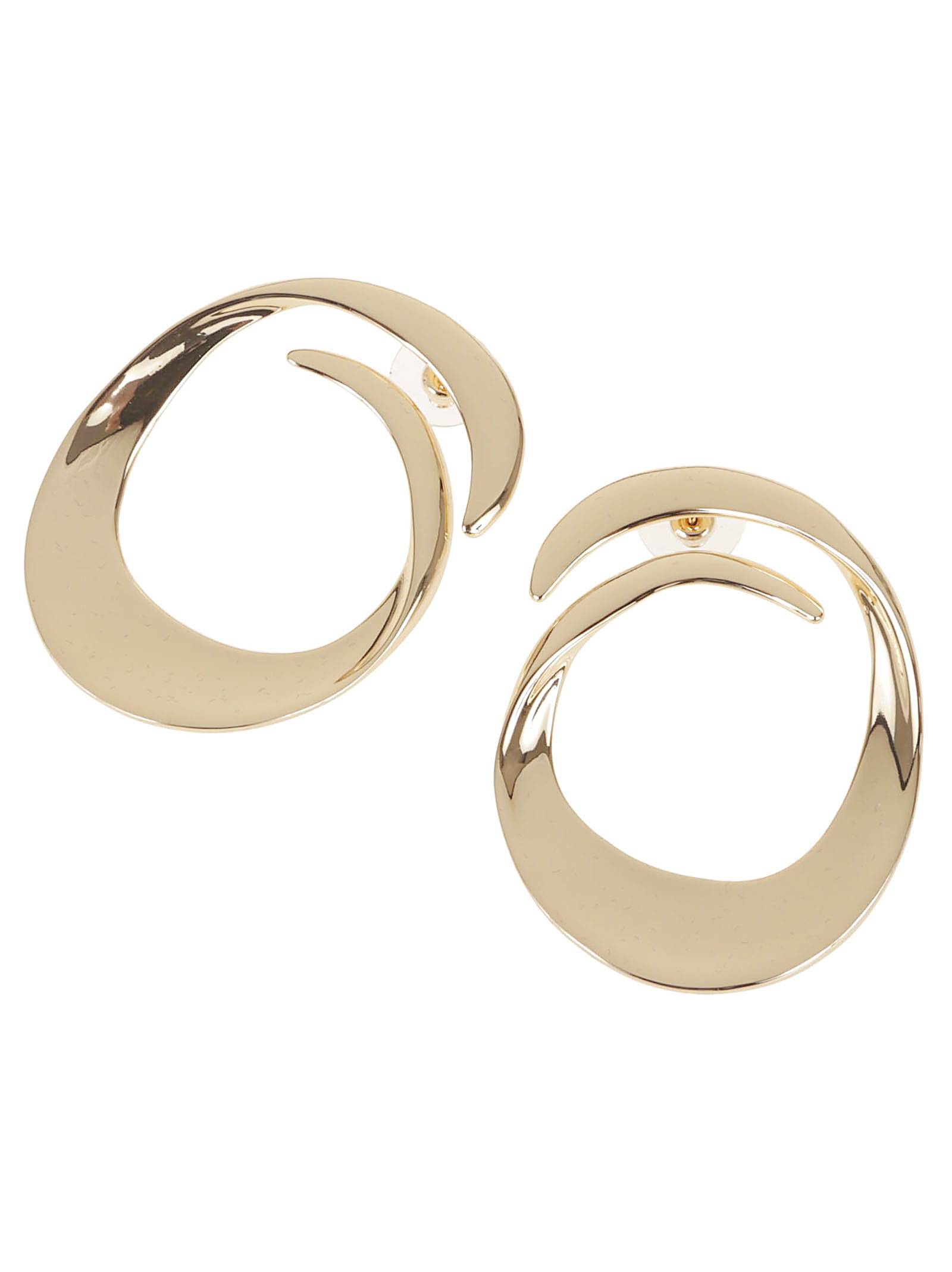 SELF-PORTRAIT GOLD SWIRL EARRINGS
