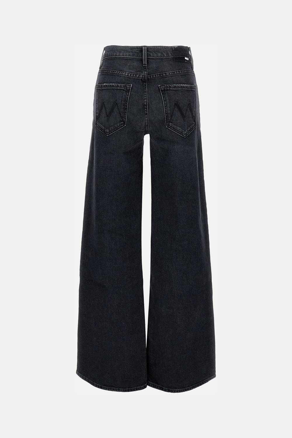 Mother Smoothie Sneak Denim Pants In Black