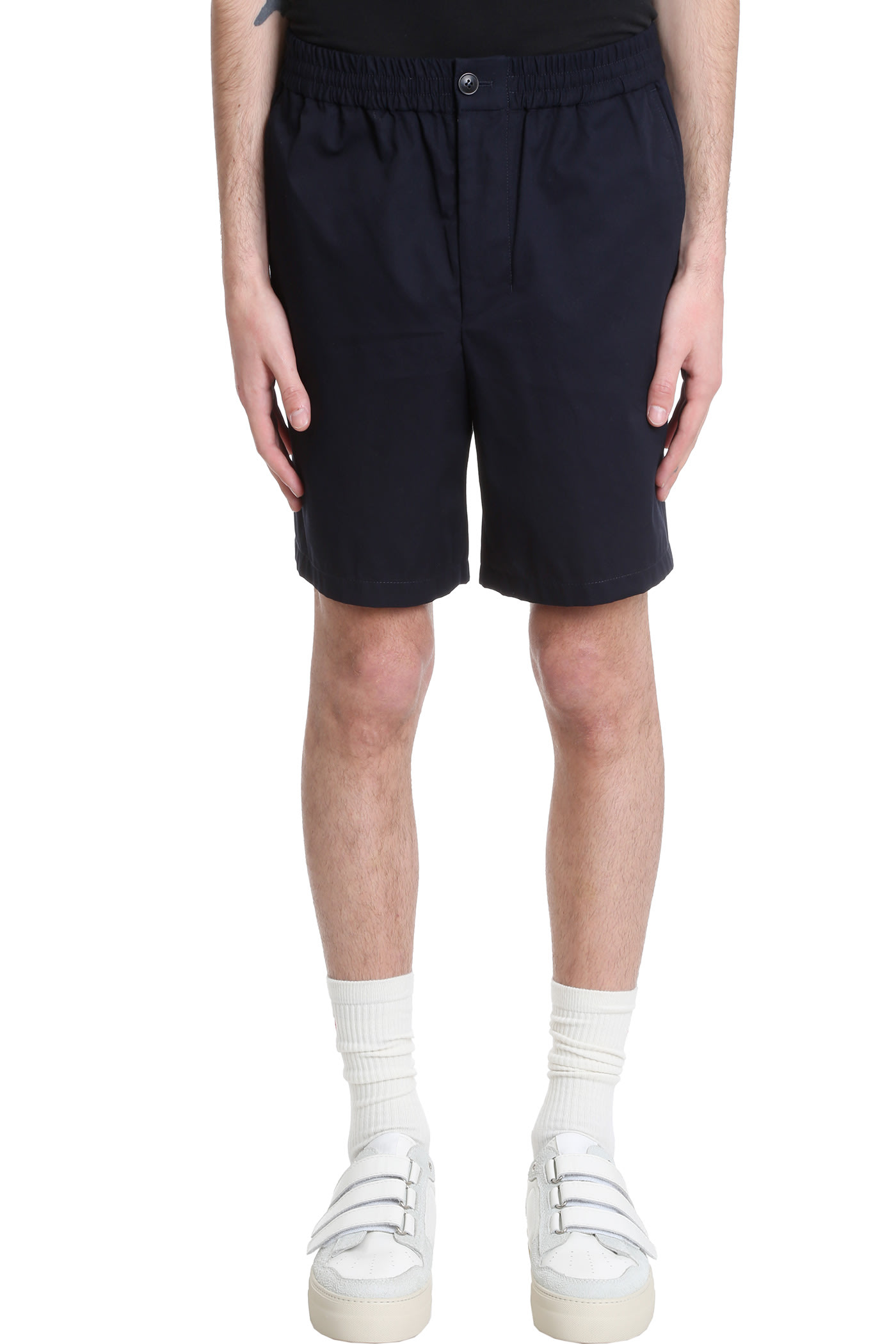 Ami Alexandre Mattiussi Shorts In Blue Cotton