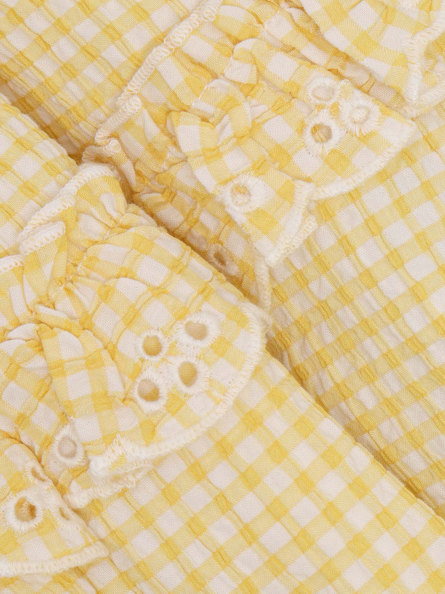 Tartine Et Chocolat Gingham Cotton-blend Skirt In Multi