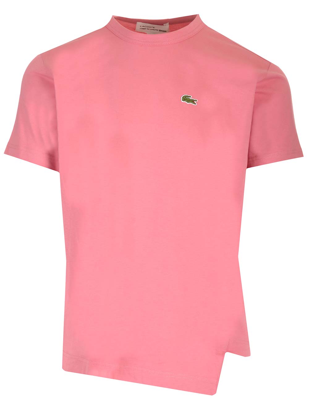 Shop Comme Des Garçons Pink Asymmetric T-shirt For La Coste