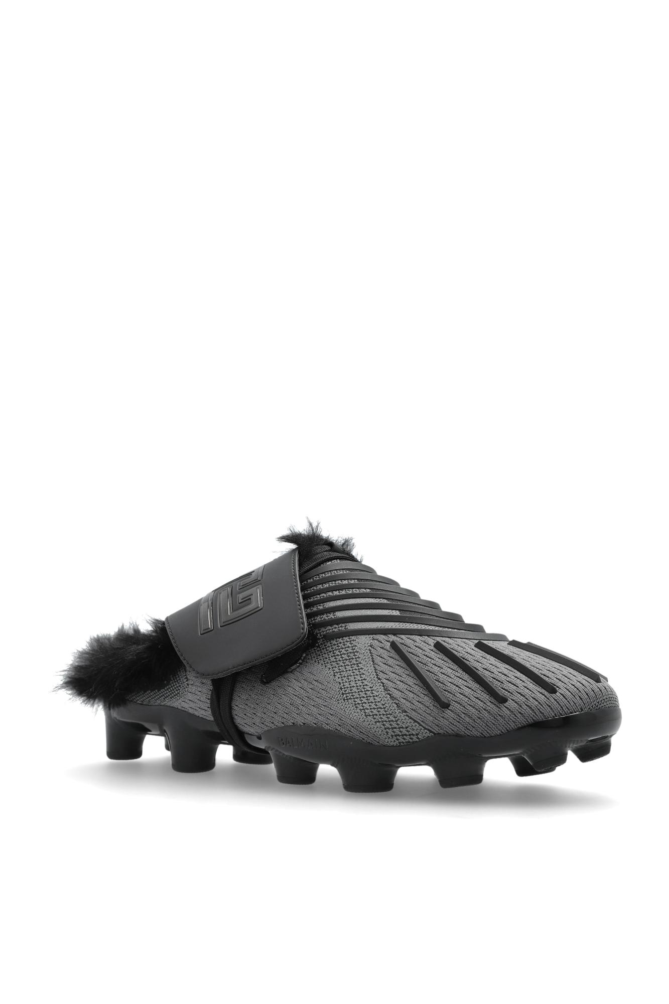 Balmain Clogs-type Slides In Black