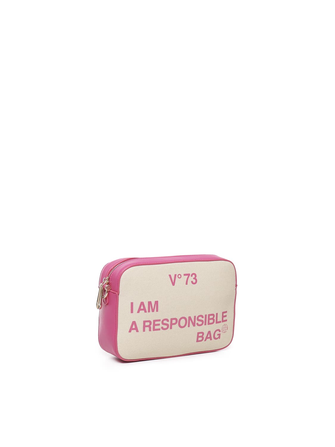 Shop V73 Responsibility Bis Shoulder Bag In Natural, Fuxia