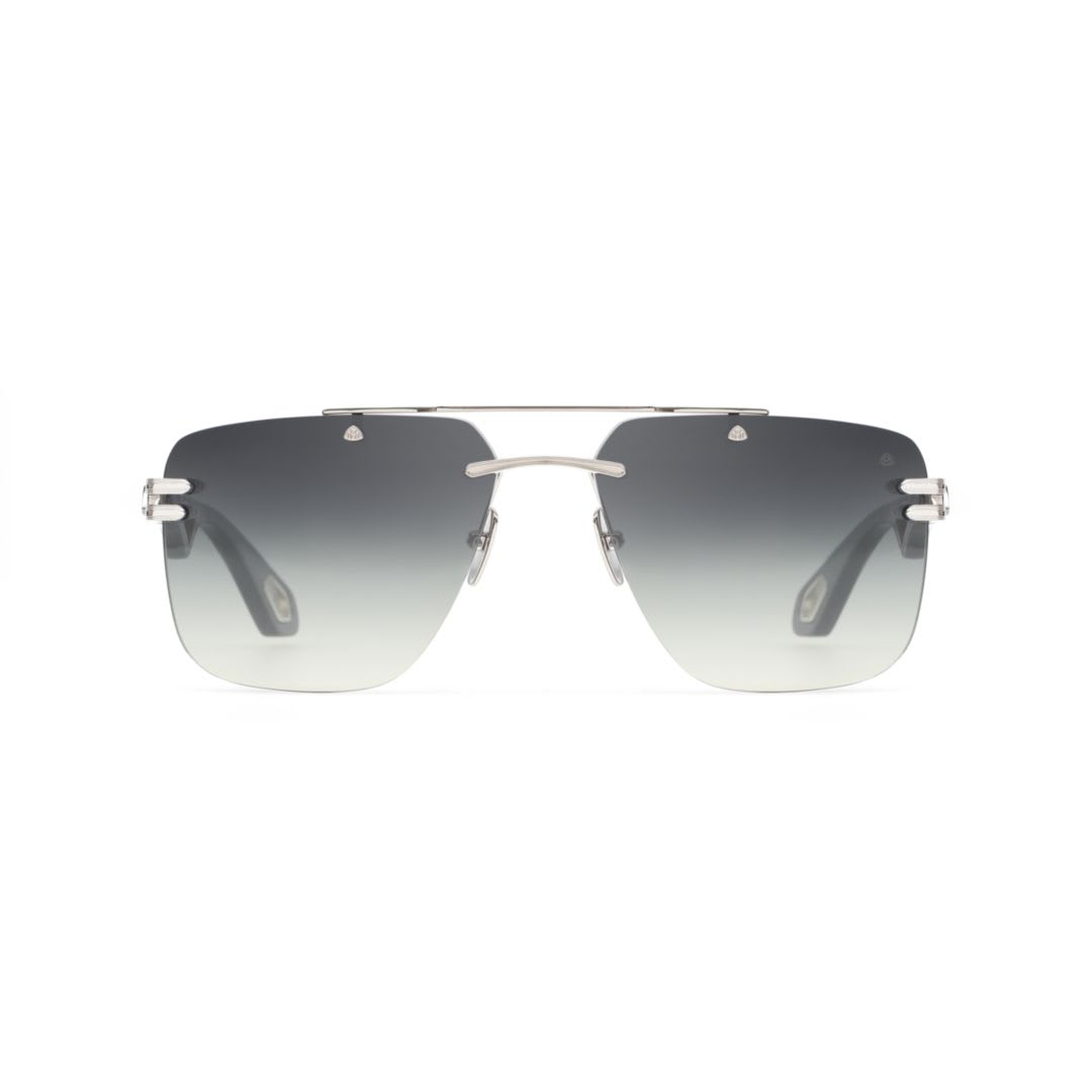 Maybach Eyewear The President I Rimless Sunglasses In Silver