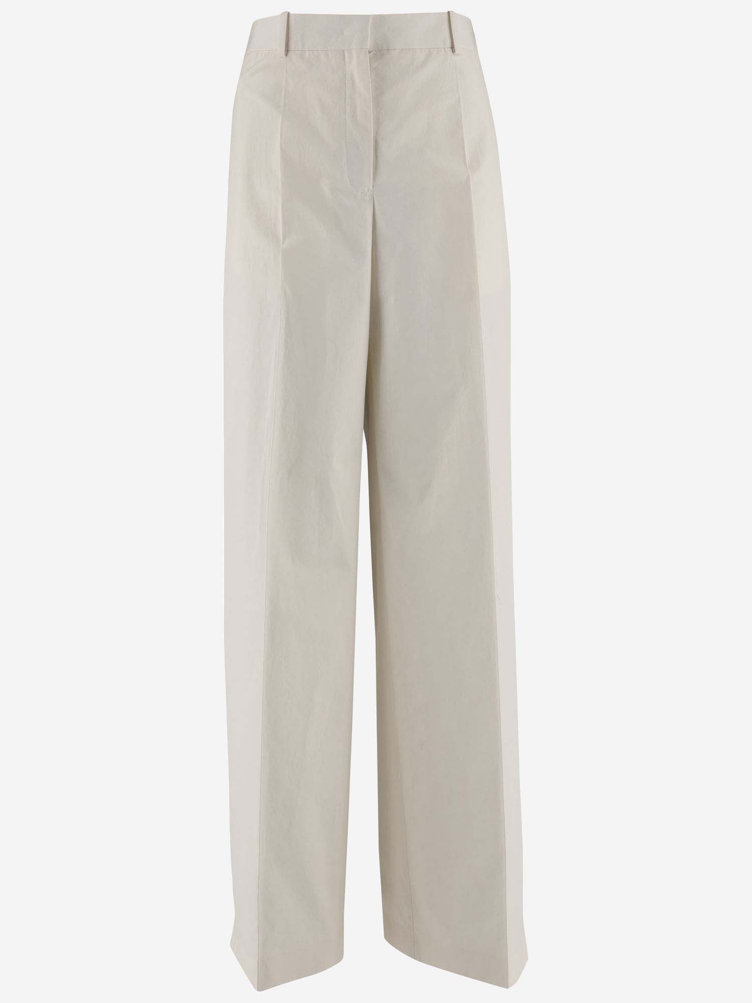 Straight-leg Cotton Pants