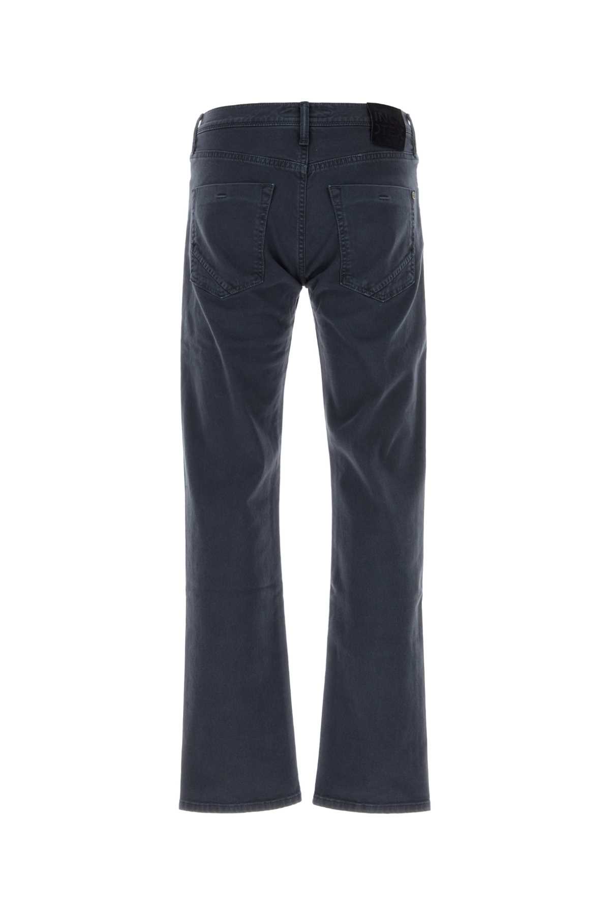 Incotex Denim Jeans Stretch Back Pockets In Blueabisso