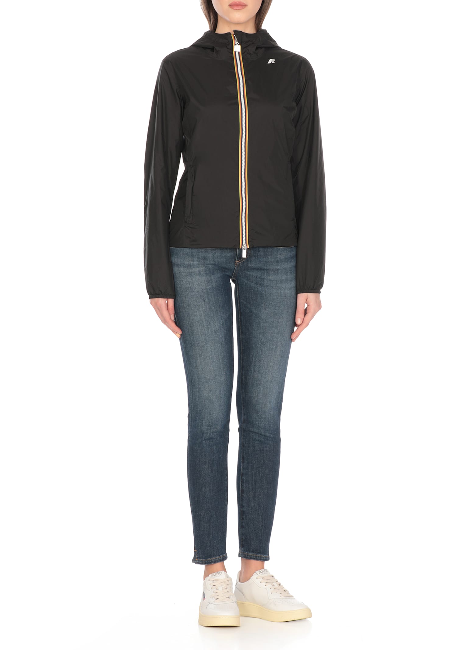 K-way Lily Eco Plus Double Jacket In Black