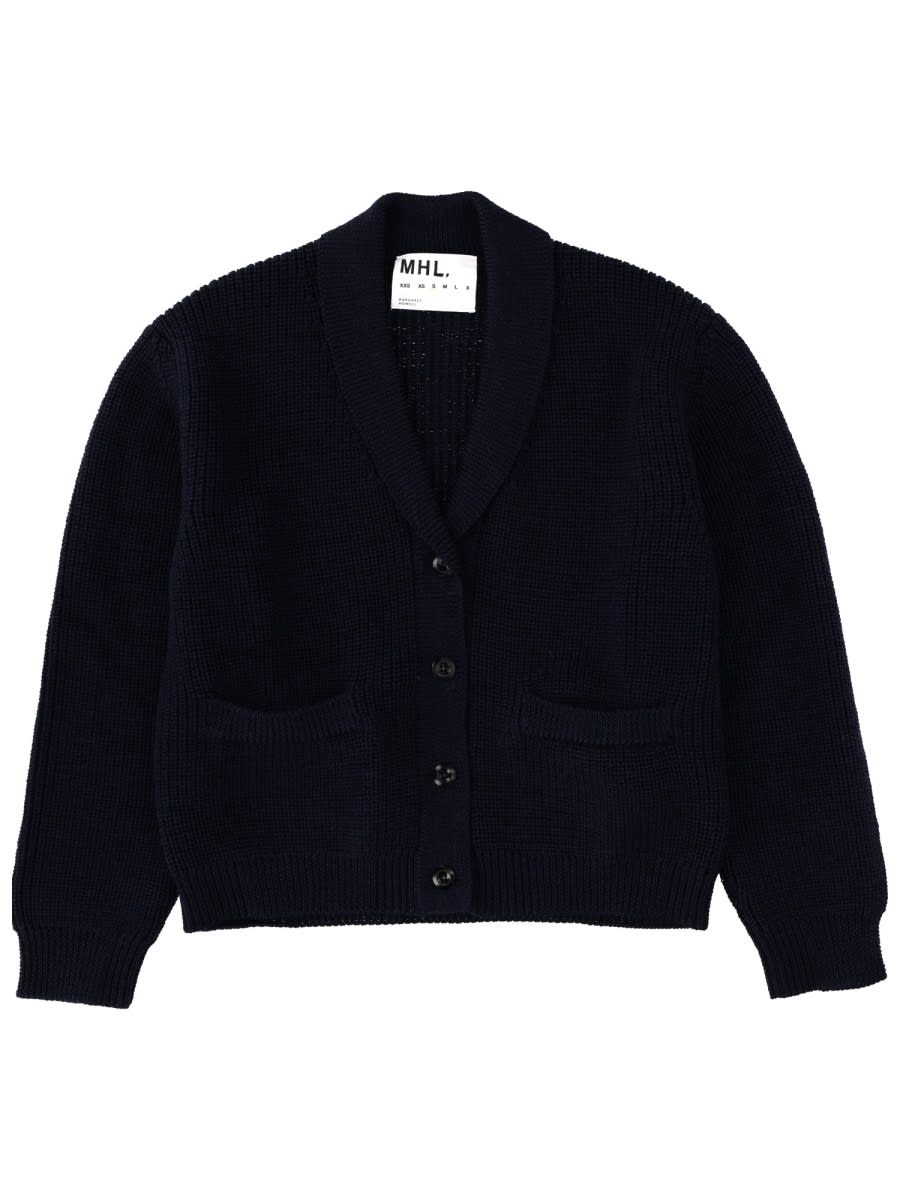 Margaret Howell Cardigan Mhl In Blue
