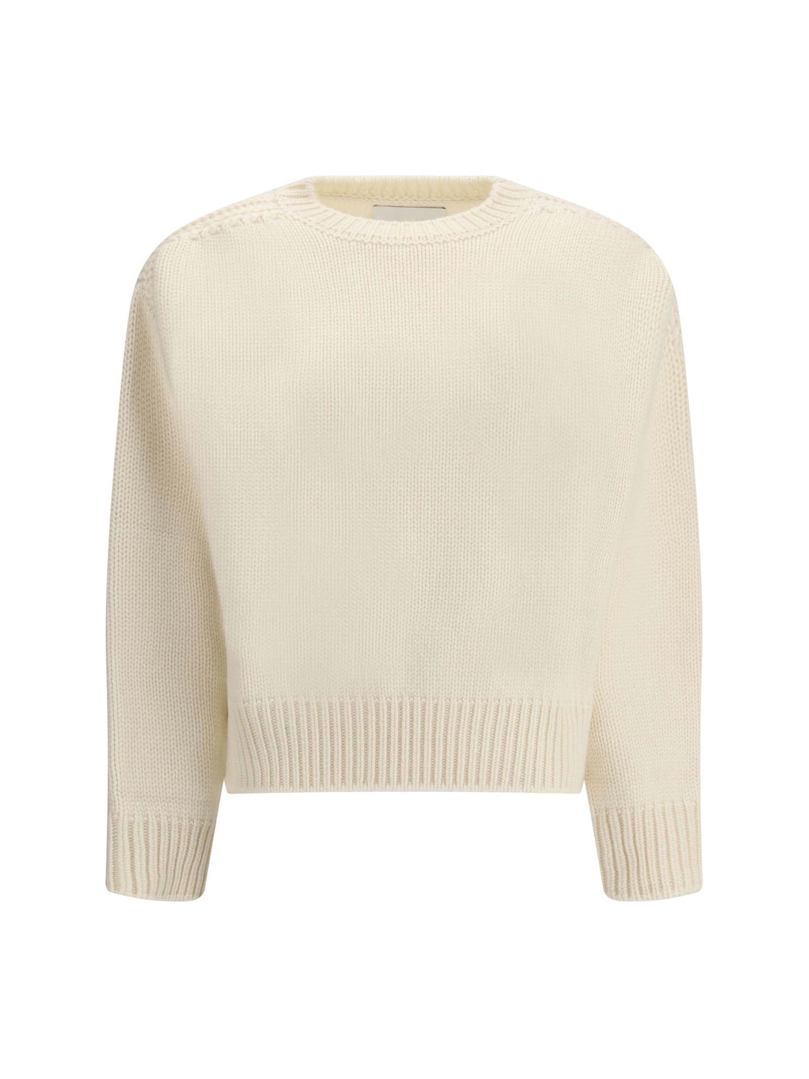Sa Su Phi Crew-neck Knitted Sweater In Neutral