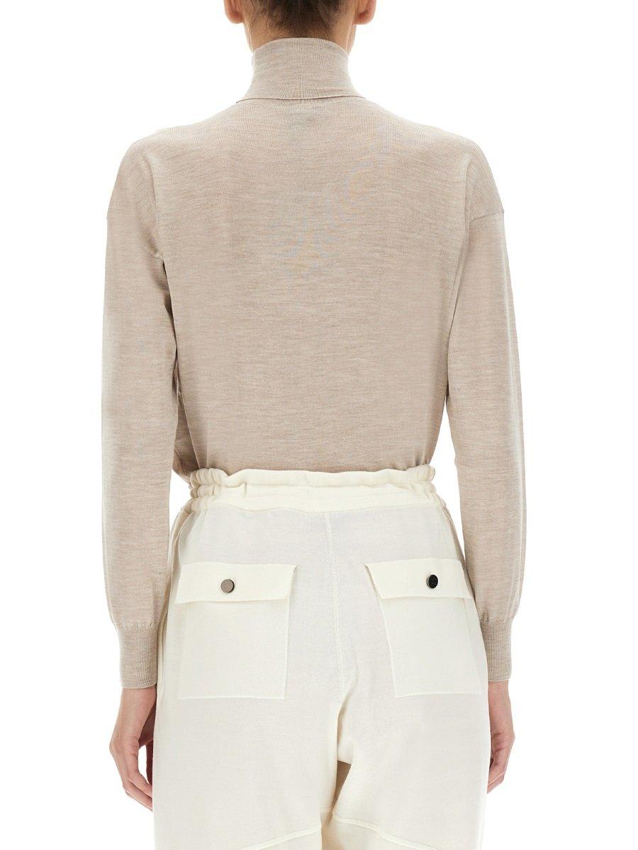 Shop Tom Ford Turtleneck Longsleeved Knit Jumper In Beige