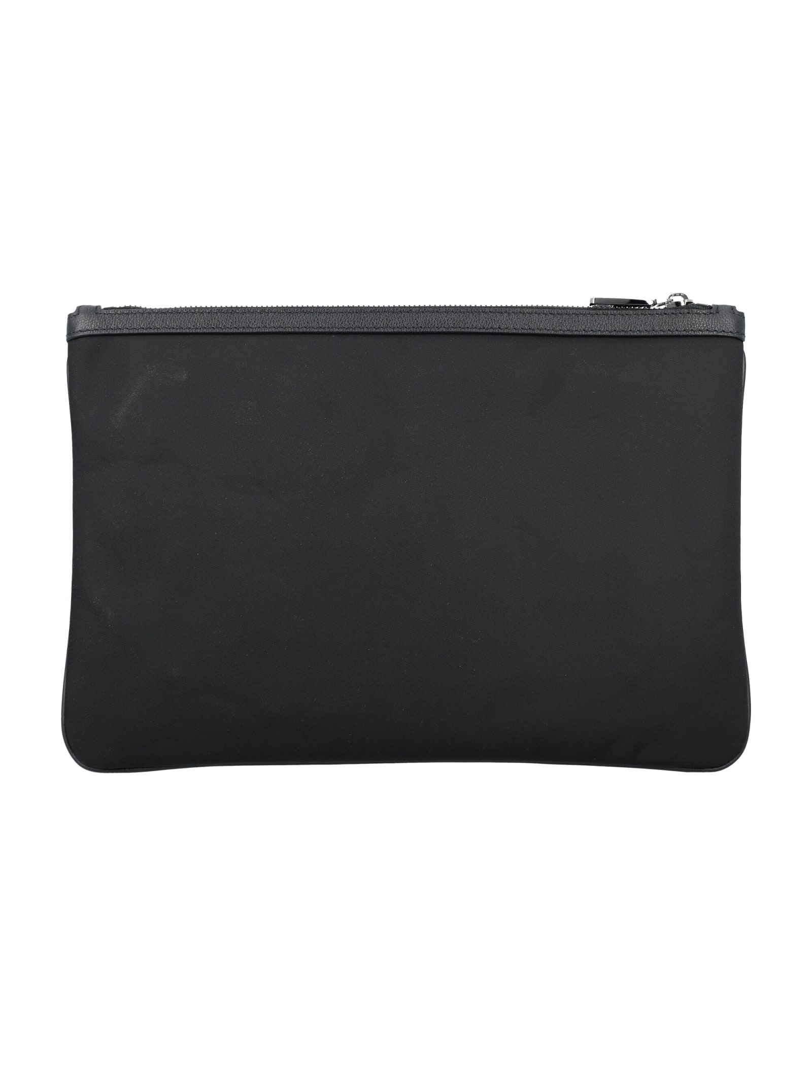 Shop Dolce & Gabbana Pouch Plaque In Black