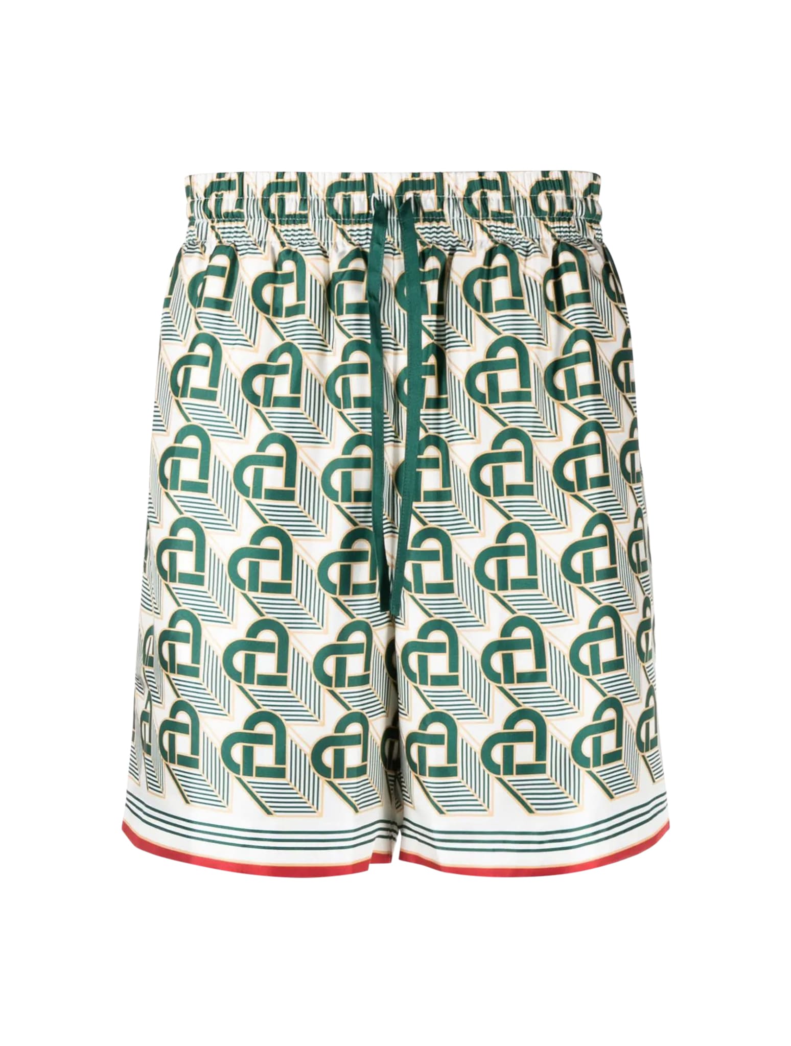 Casablanca Silk Shorts With Drawstrings