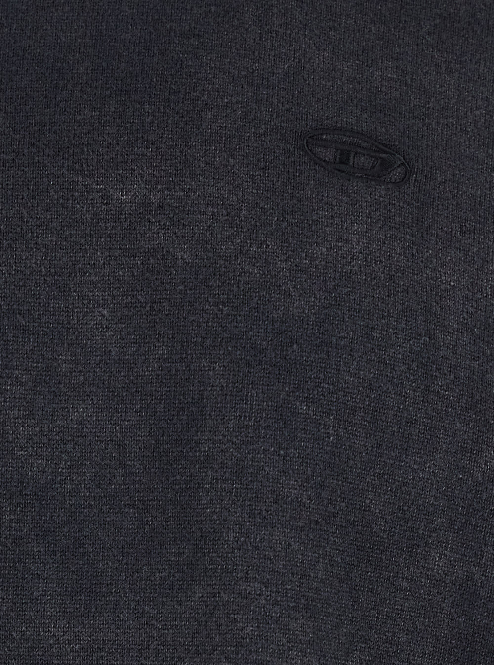 Diesel K-bennie Grey Crewneck T-shirt With Logo Embroidery On The Front In Cotton Man In Gray