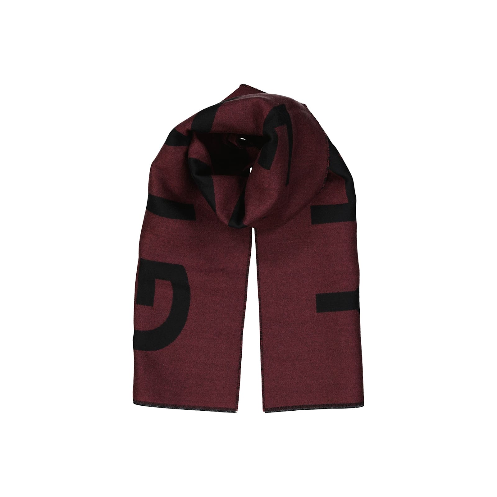 Shop Givenchy Wool Logo Scarf In Red