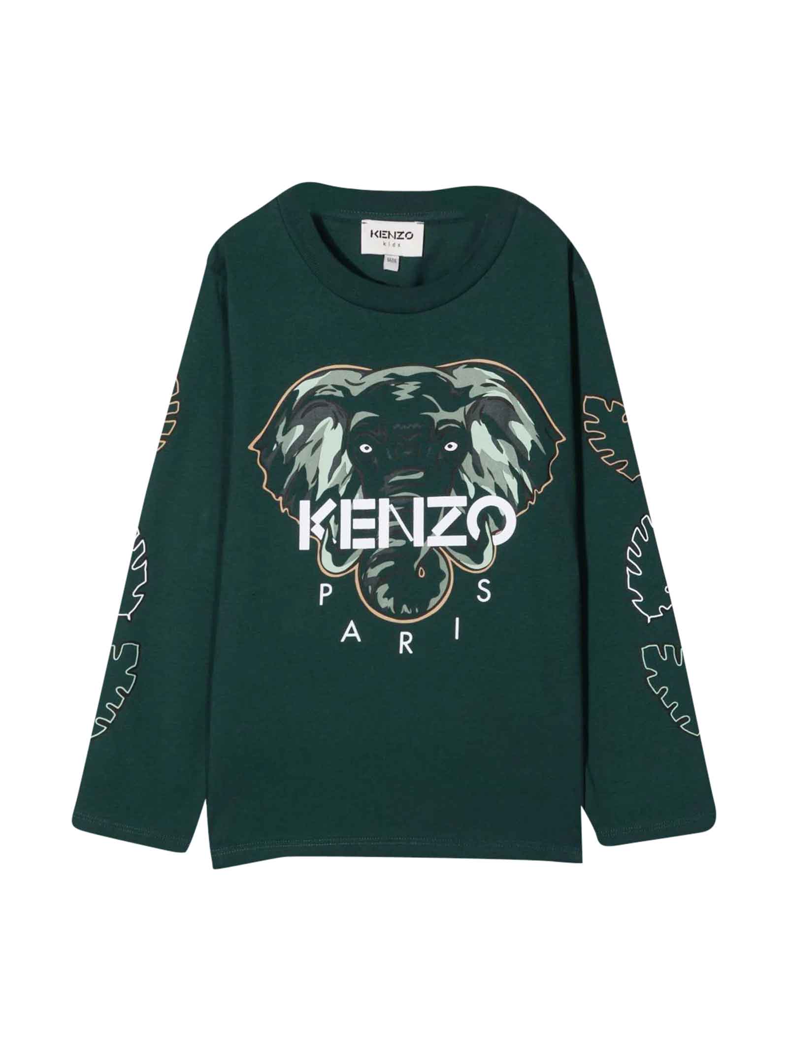 Kenzo Kids Green Unisex T-shirt