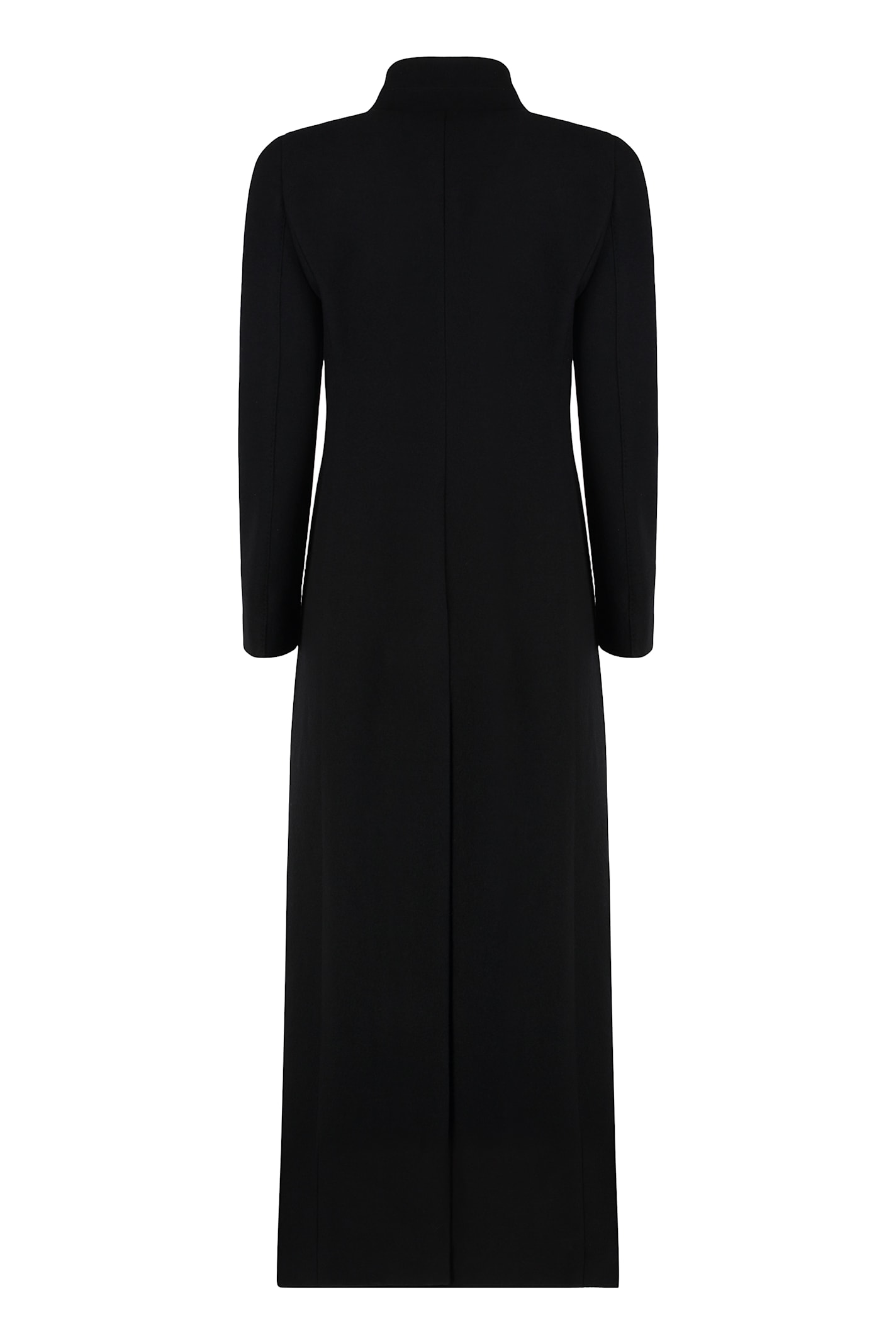 Tom Ford Long Wool Coat In Black