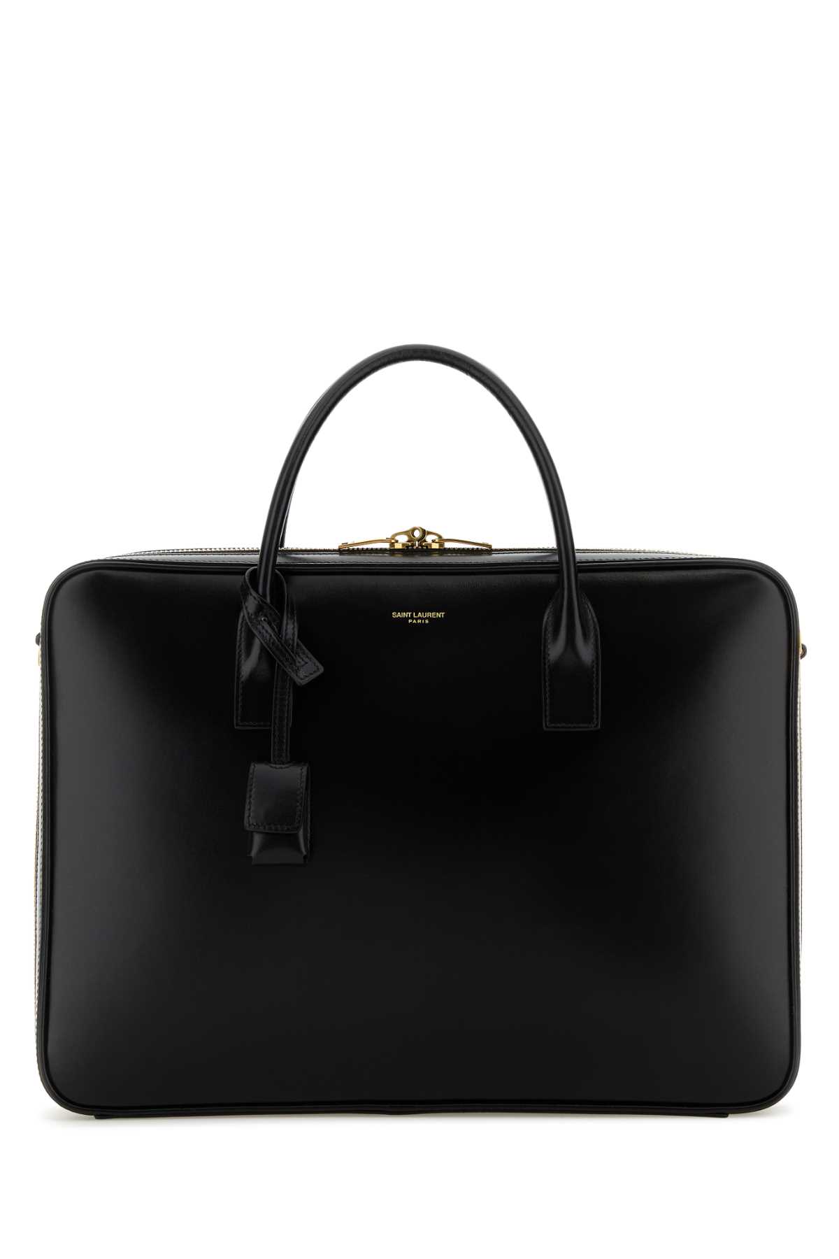 Saint Laurent Black Leather Large Sac De Jour Handbag