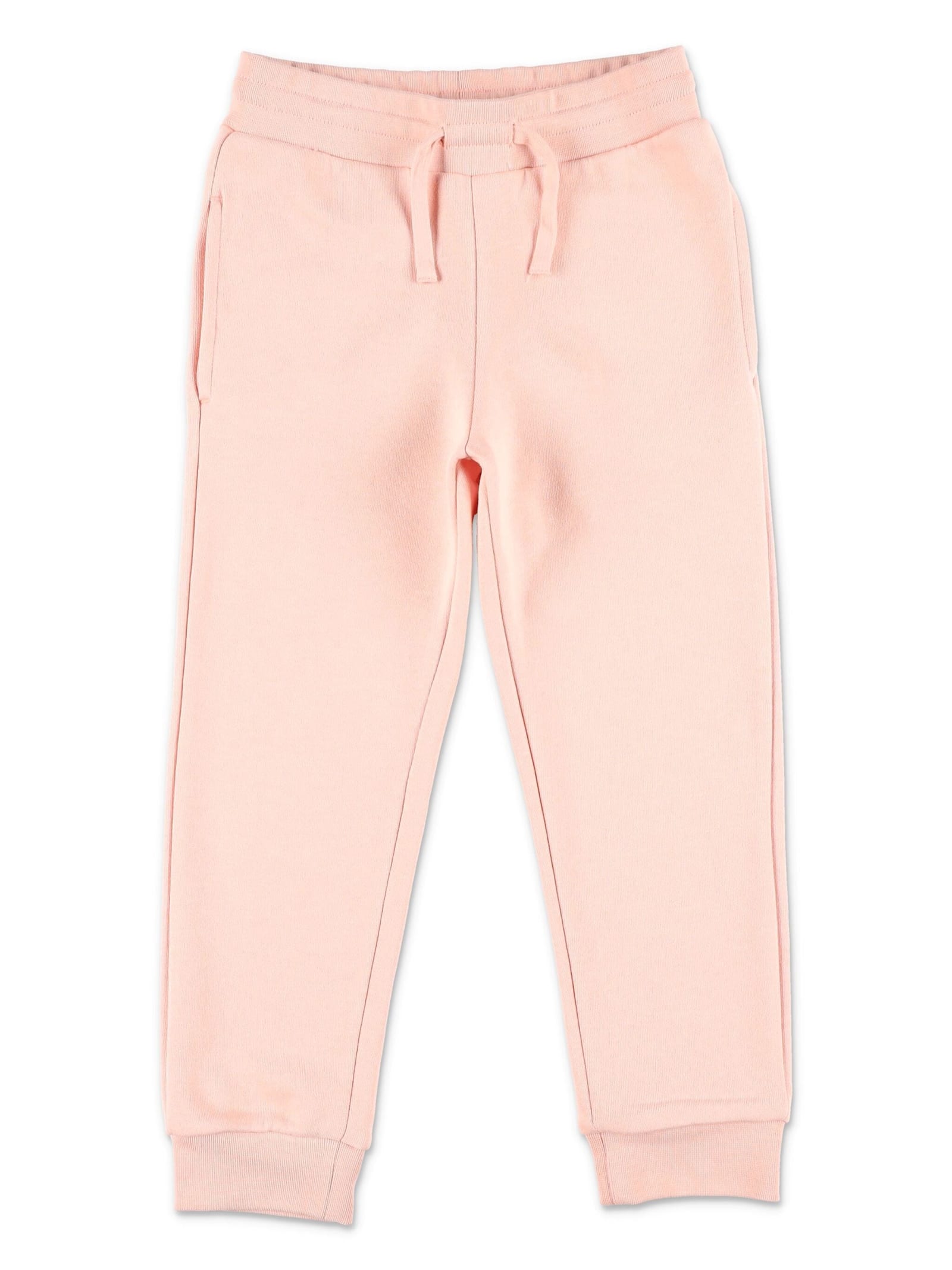 Shop Stella Mccartney Pink Joggers With Logo Disc