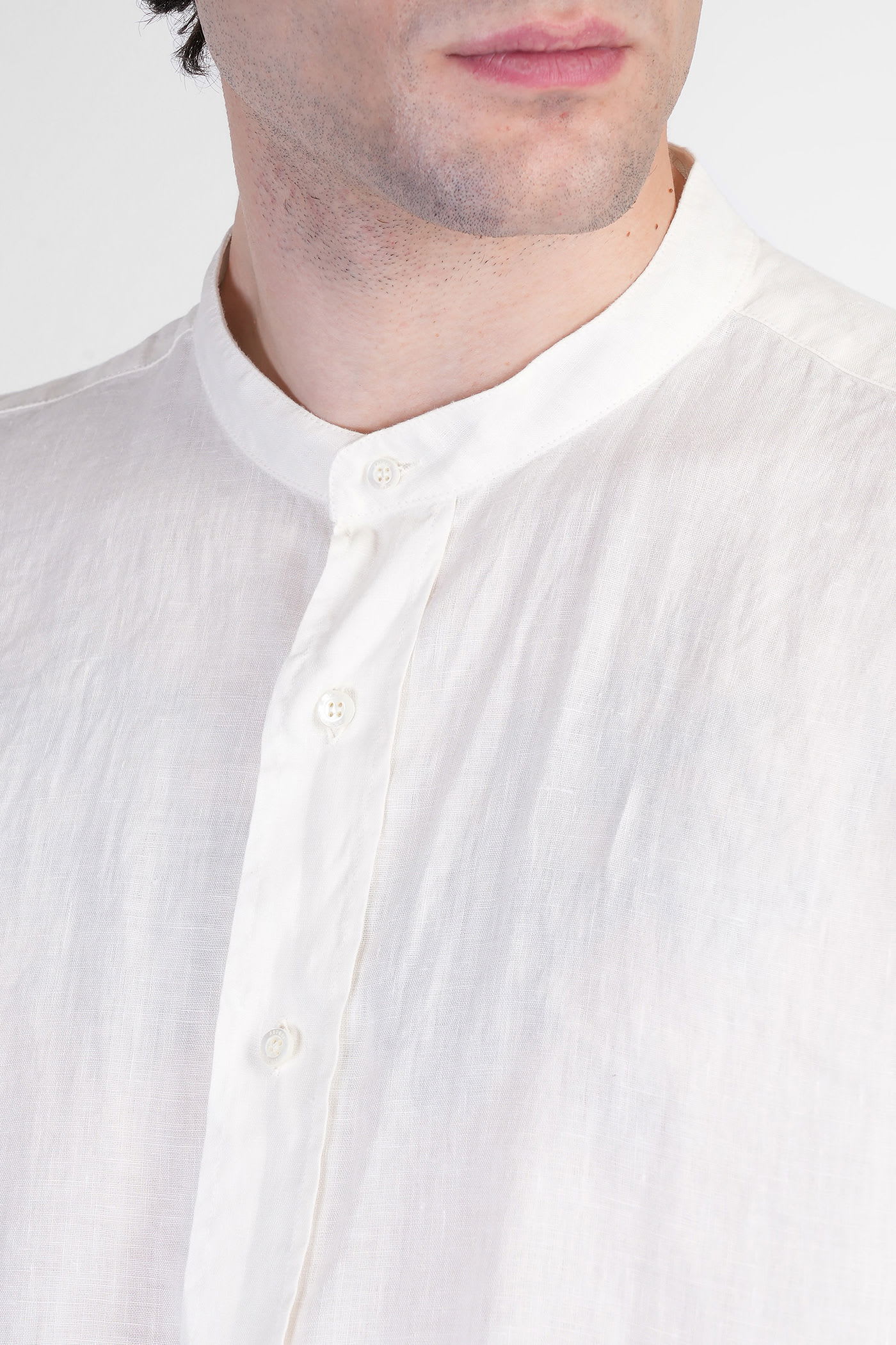 Shop Aspesi Bruce Shirt In Beige Linen