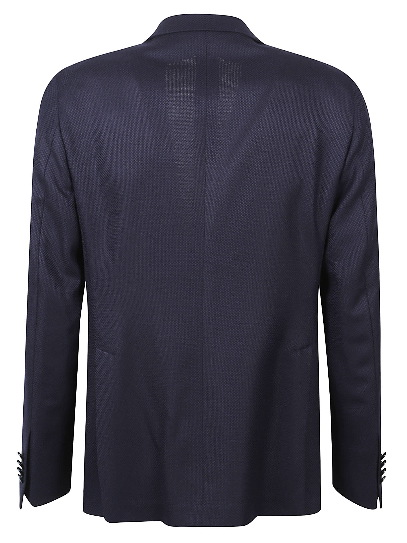 Tagliatore Single-breasted Wool Blazer In Blue