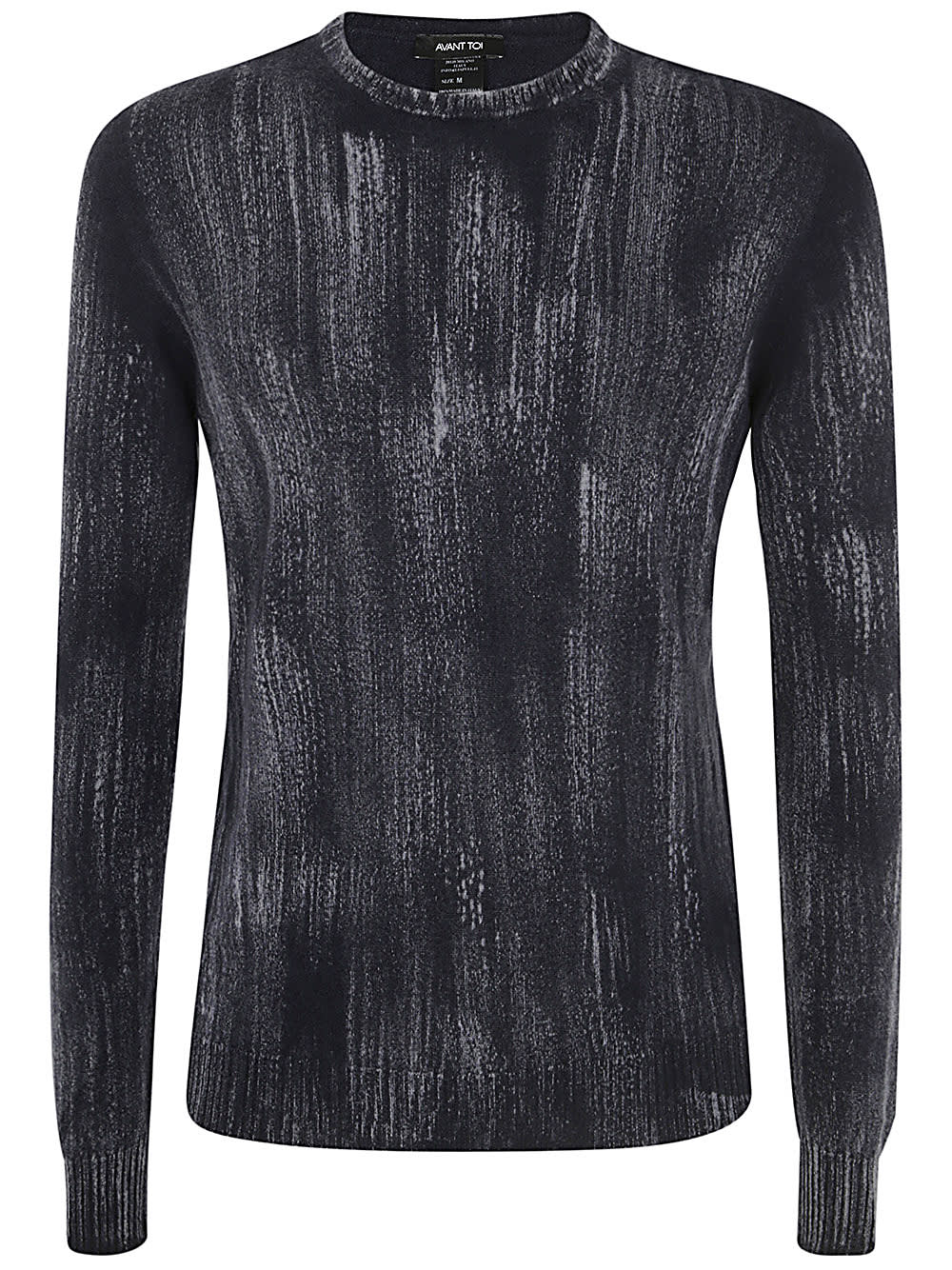 Tonal Effect Round Neck Reversible Pullover