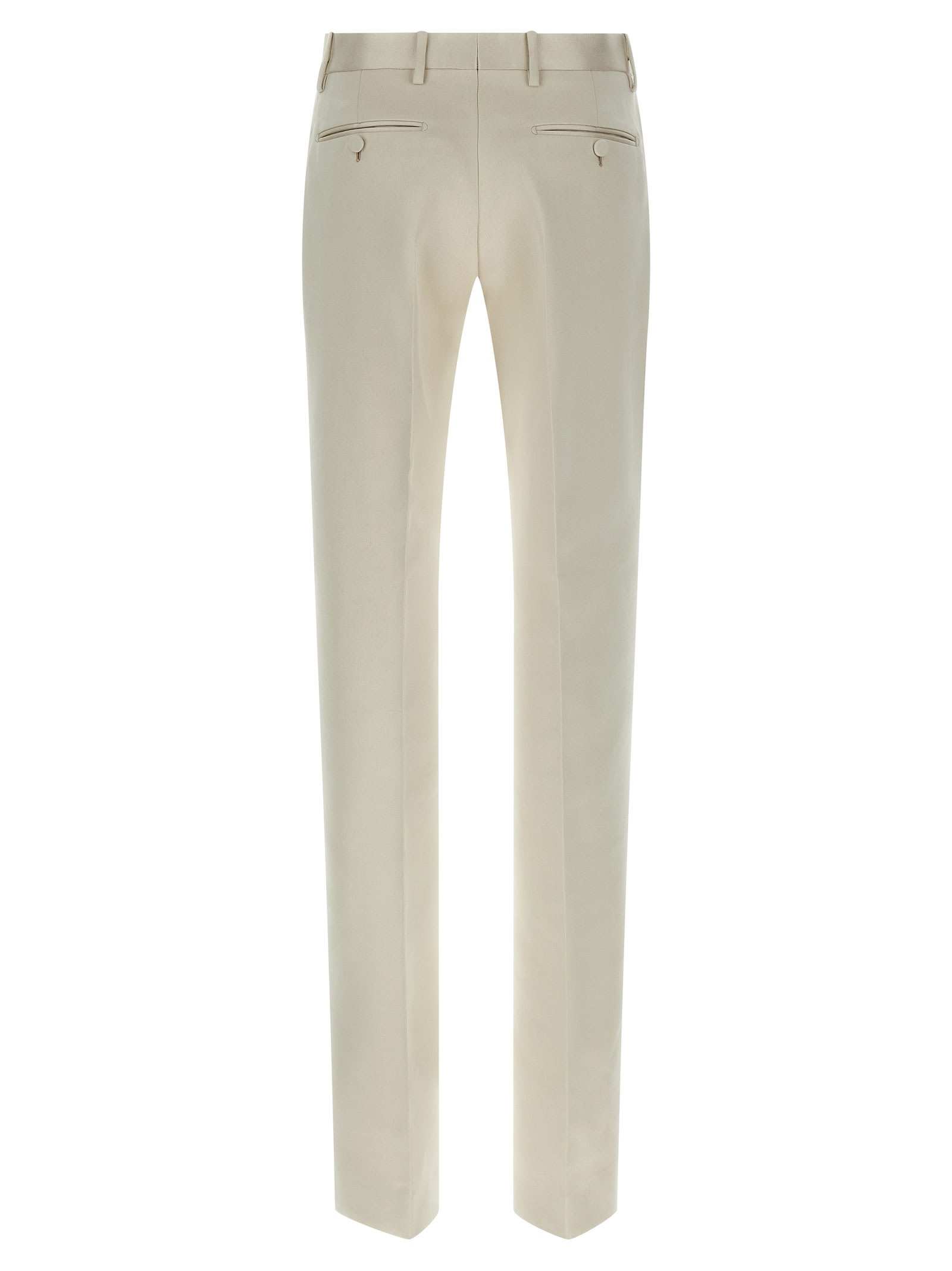 Tom Ford Duchesse Tailored Trousers Pants Beige In Neutral