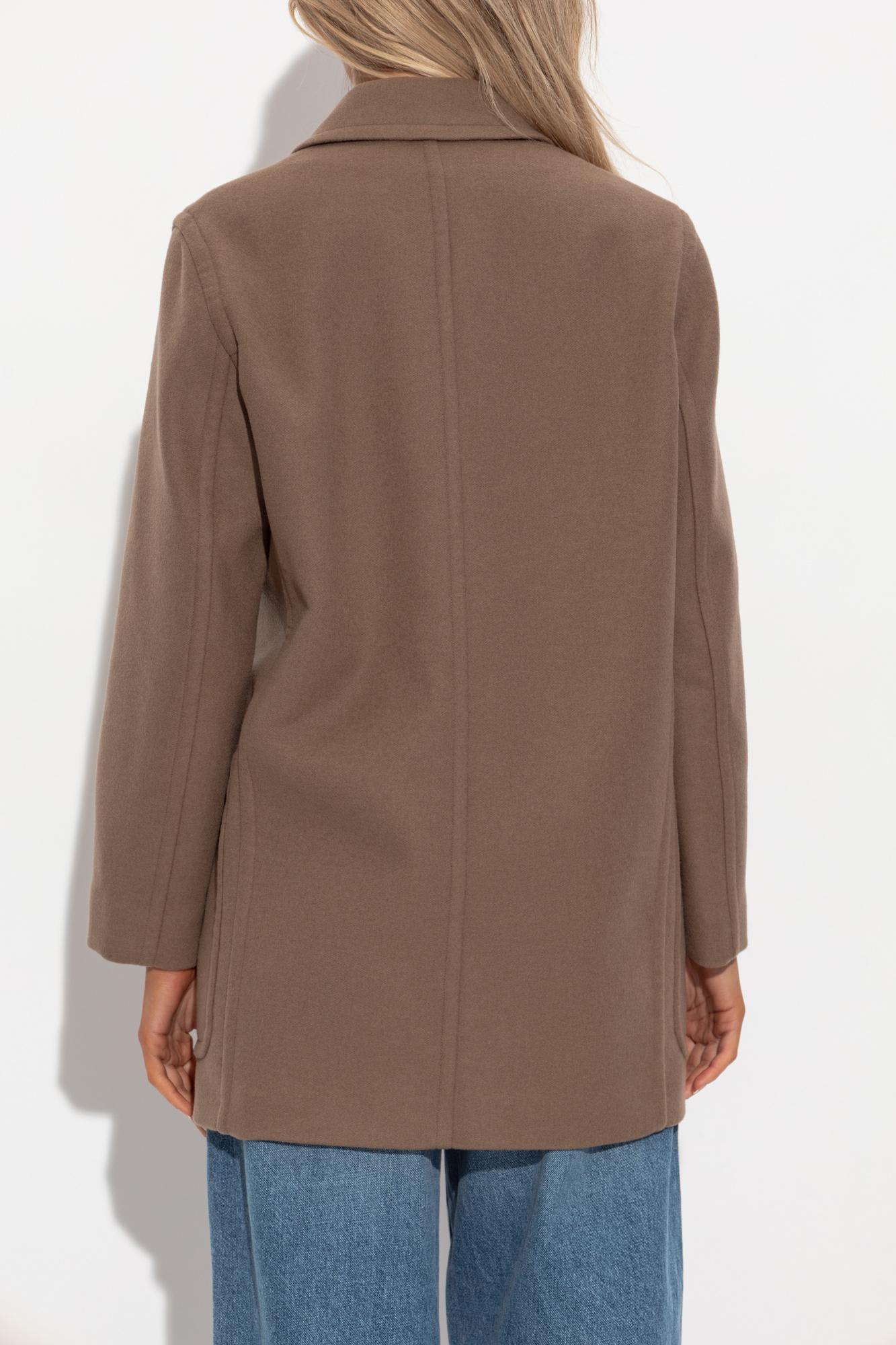 Max Mara Short Coat Deletta In Brown