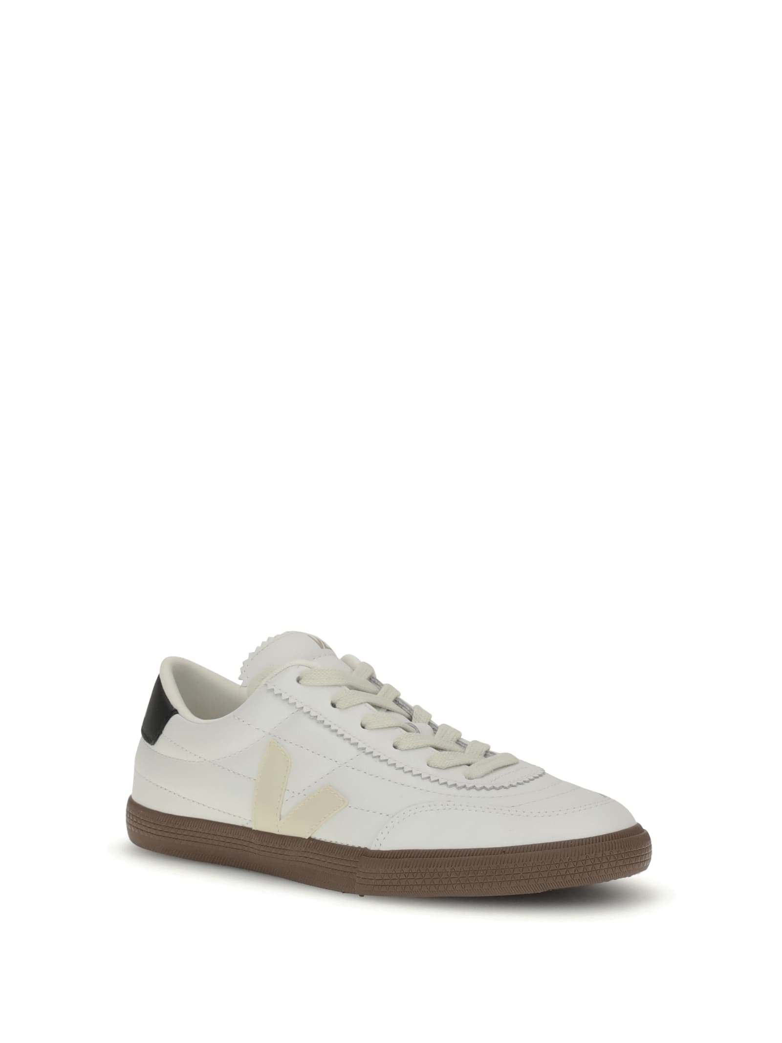 Veja Minimalist Low-top Sneakers With Textured Sole In White