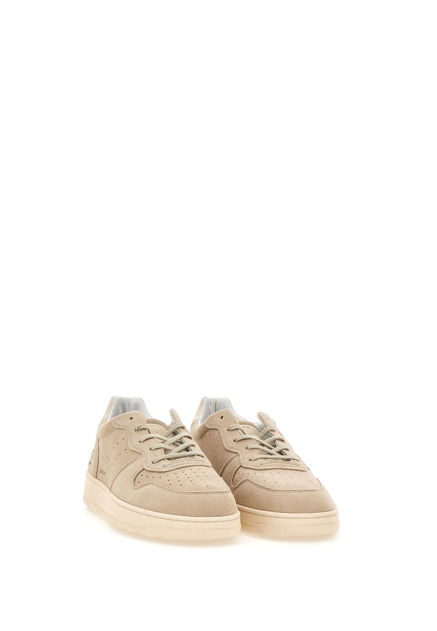Shop Date Court 2.0 Colored Suede Sneakers In Beige