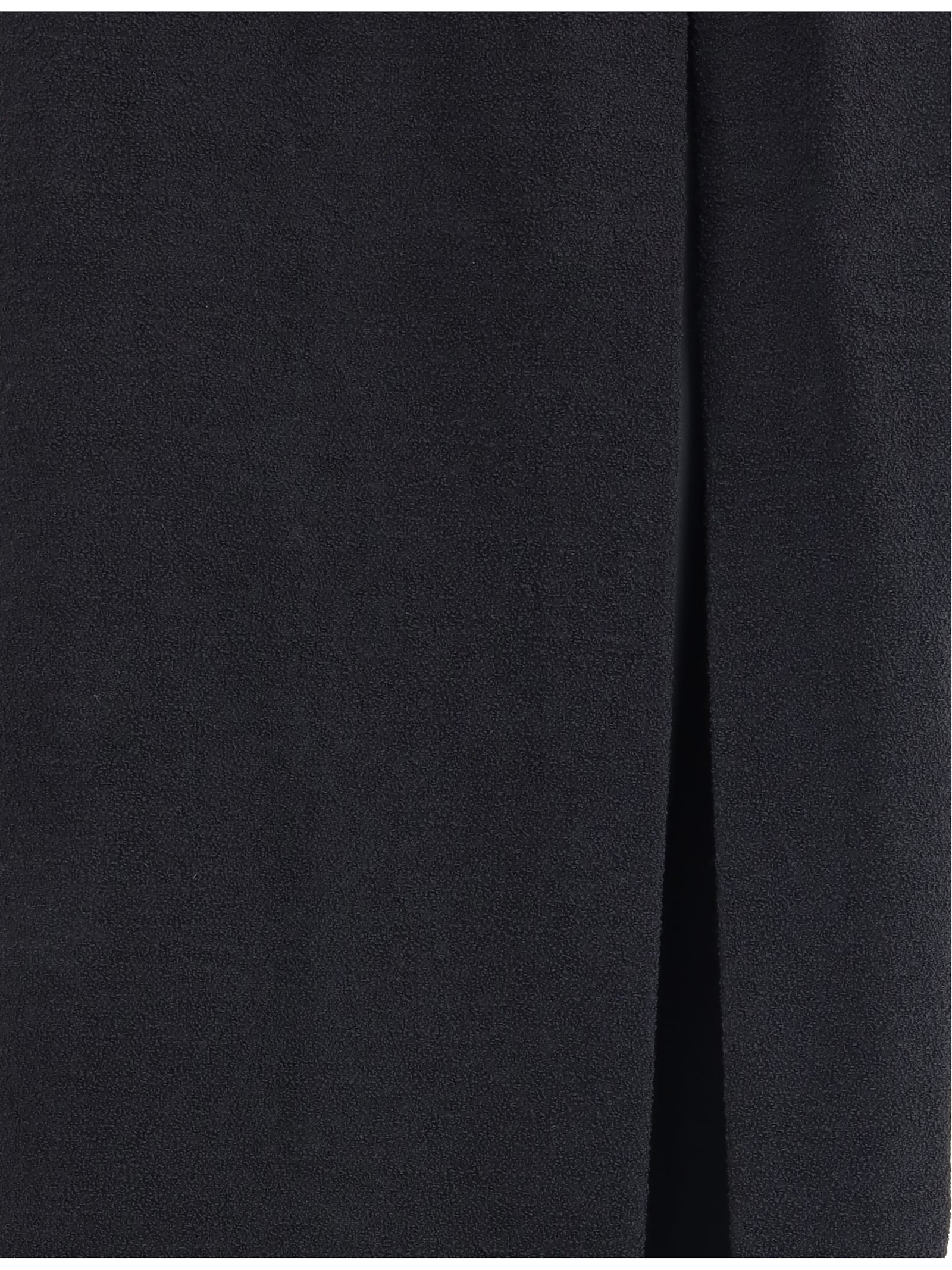 Alessandra Rich Tweed Long Skirt In Black