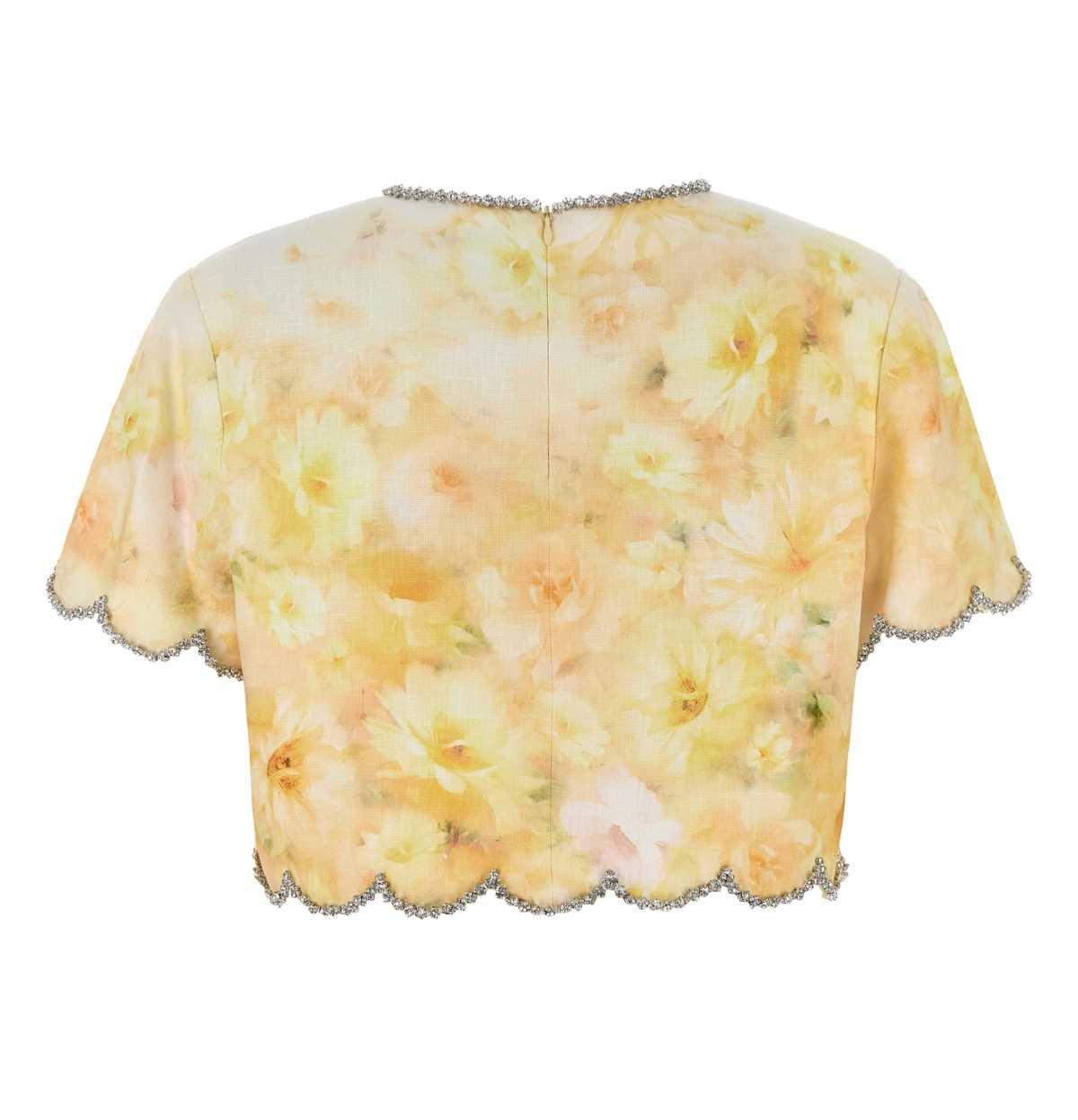 Zimmermann Women Crush Printed Linen Top