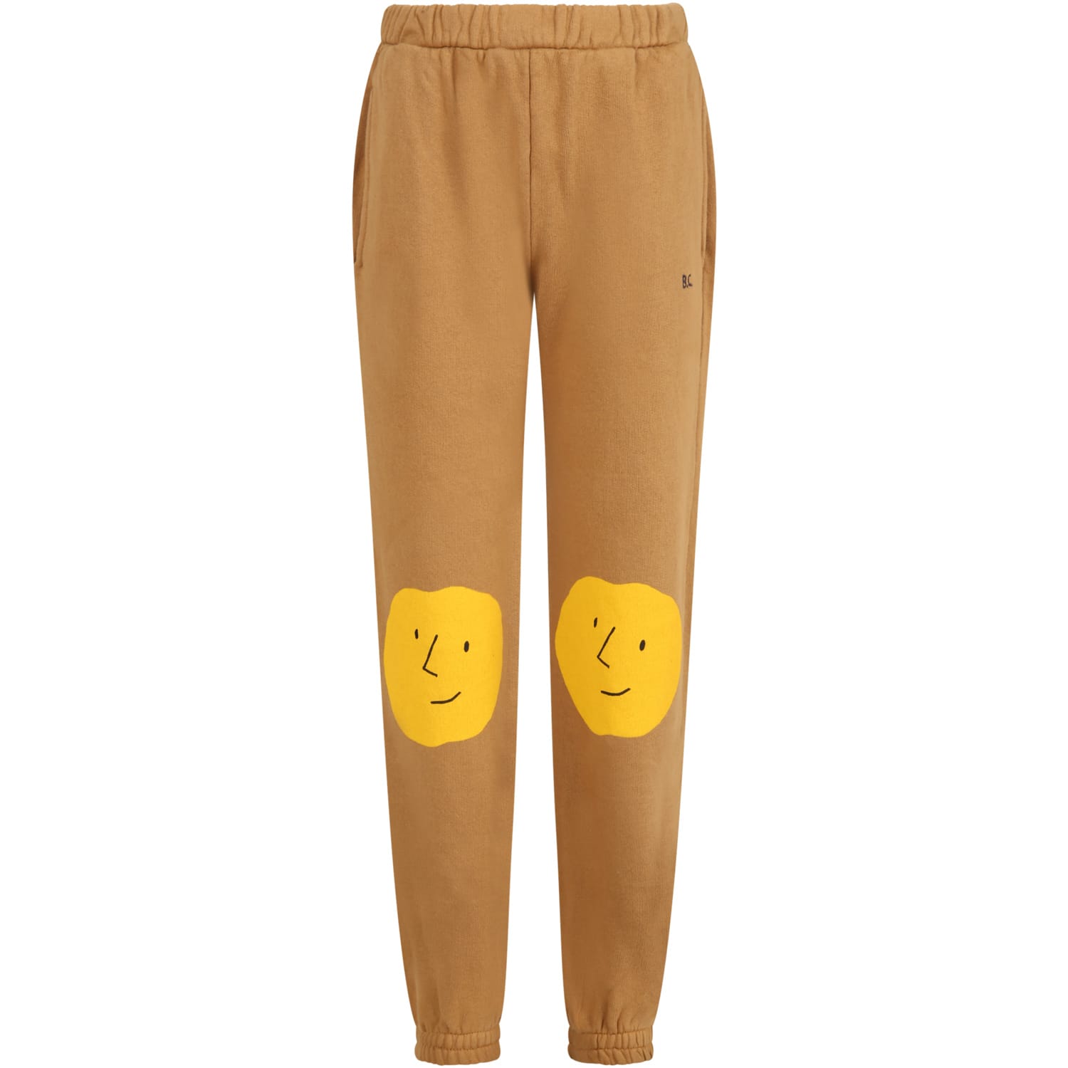 Bobo Choses Brown Sweatpants For Kids With Faces