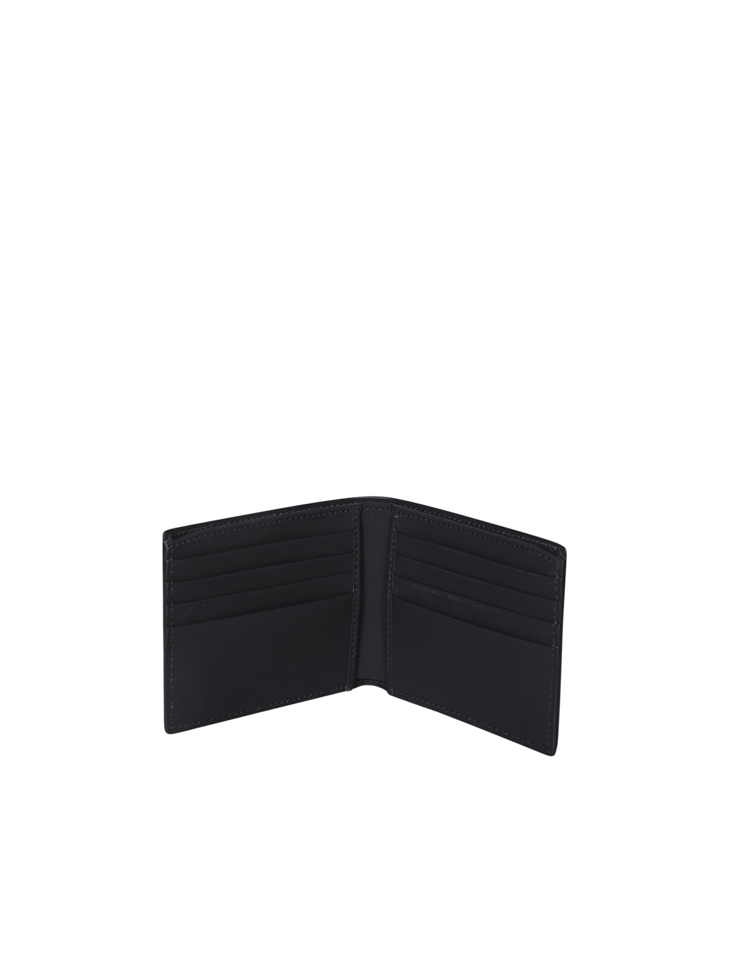 Shop Gucci Gg Rubberized Black Bi-fold Wallet