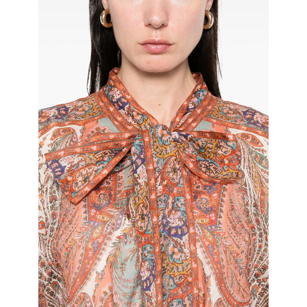 Zimmermann Layered Multicolour Dress With Paisley Patterns