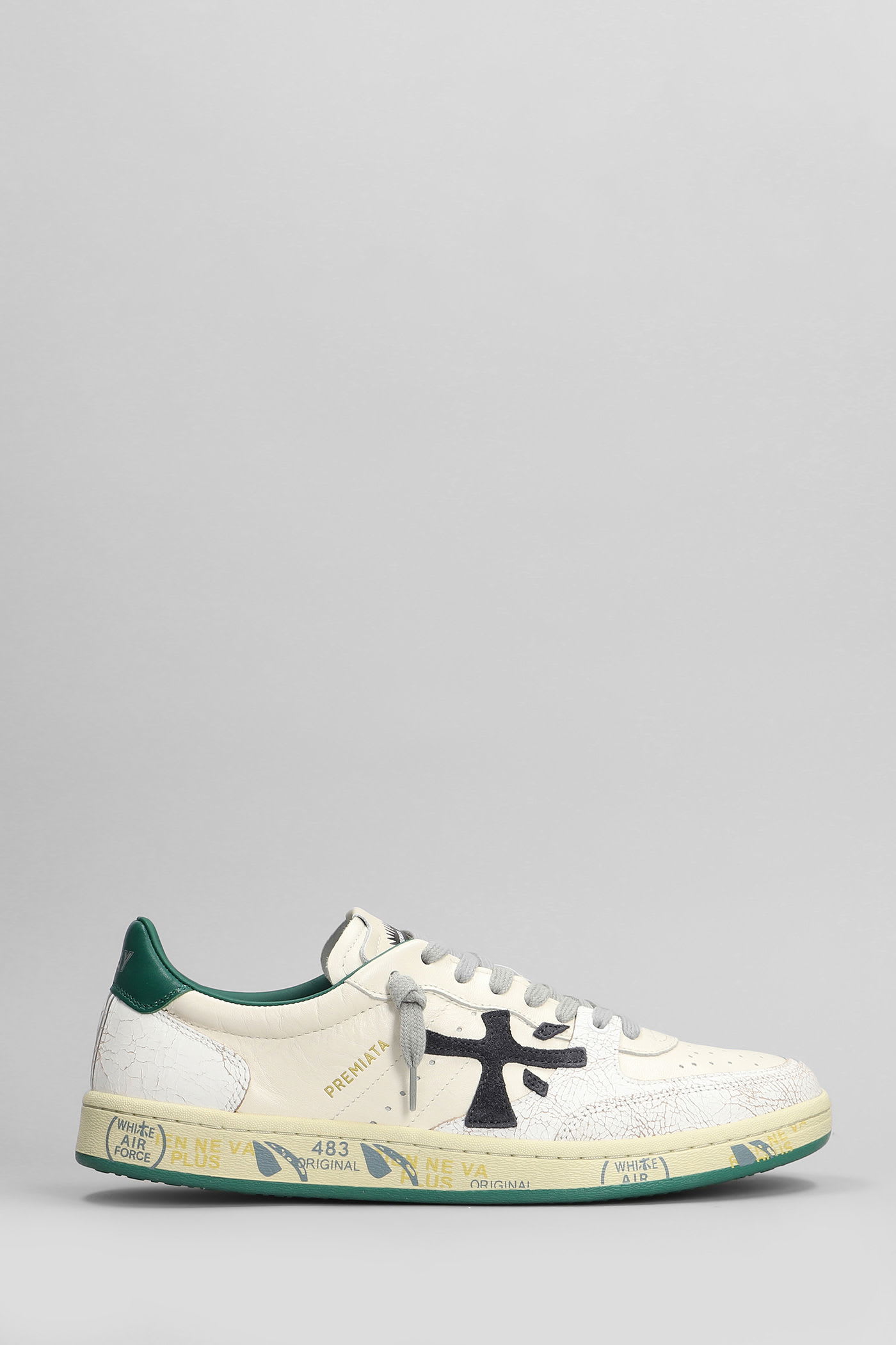 Bskt Clay Sneakers In White Leather