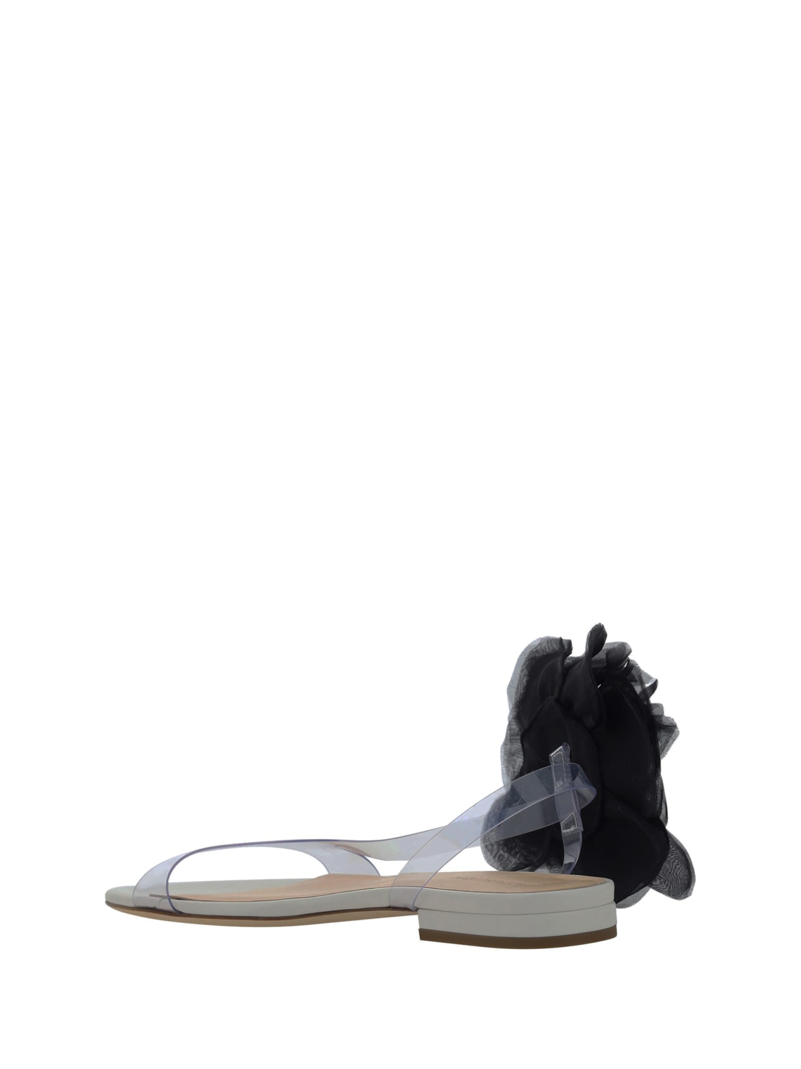 Shop Magda Butrym Sandals In Cream
