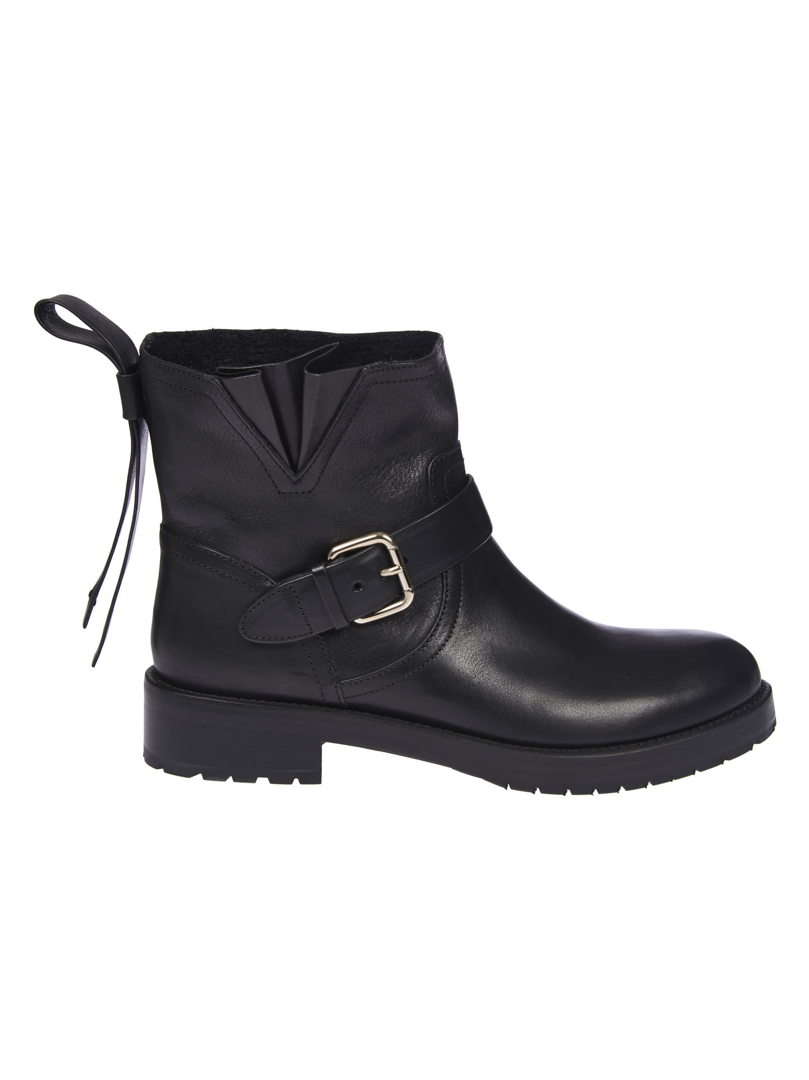 Buy RED Valentino Side Buckled Boots online, shop RED Valentino shoes with free shipping