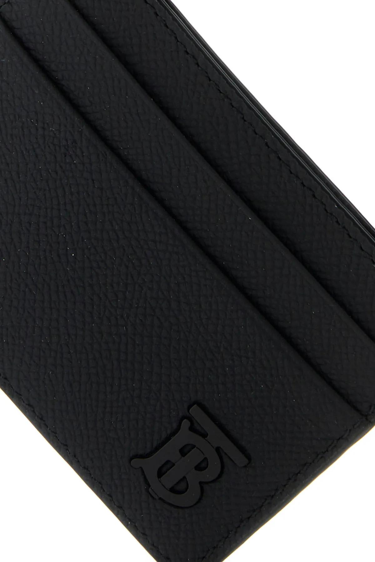 Burberry Chase Money Clip Card Case Dark Charcoal