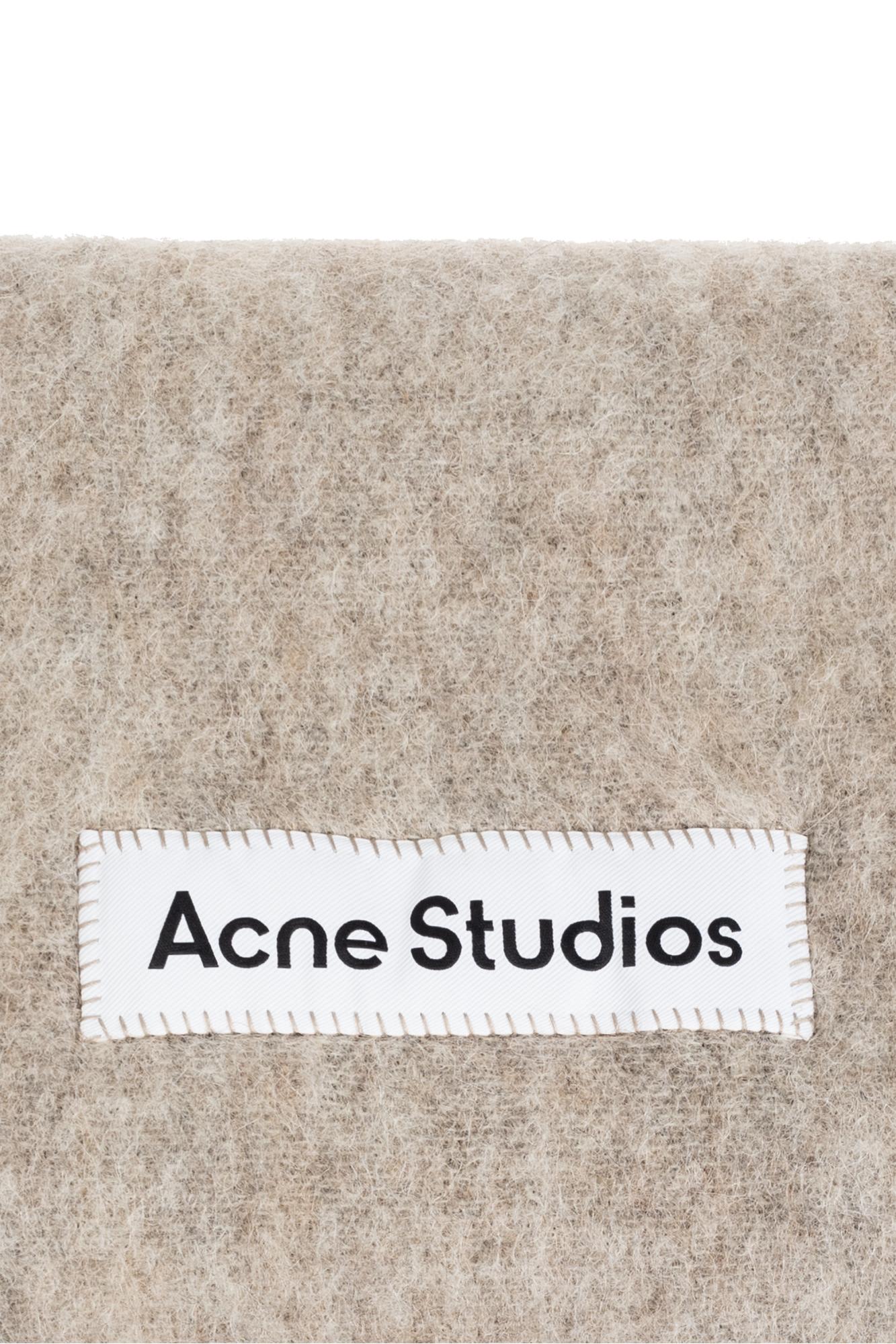 Acne Studios Wool Scarf In Gray
